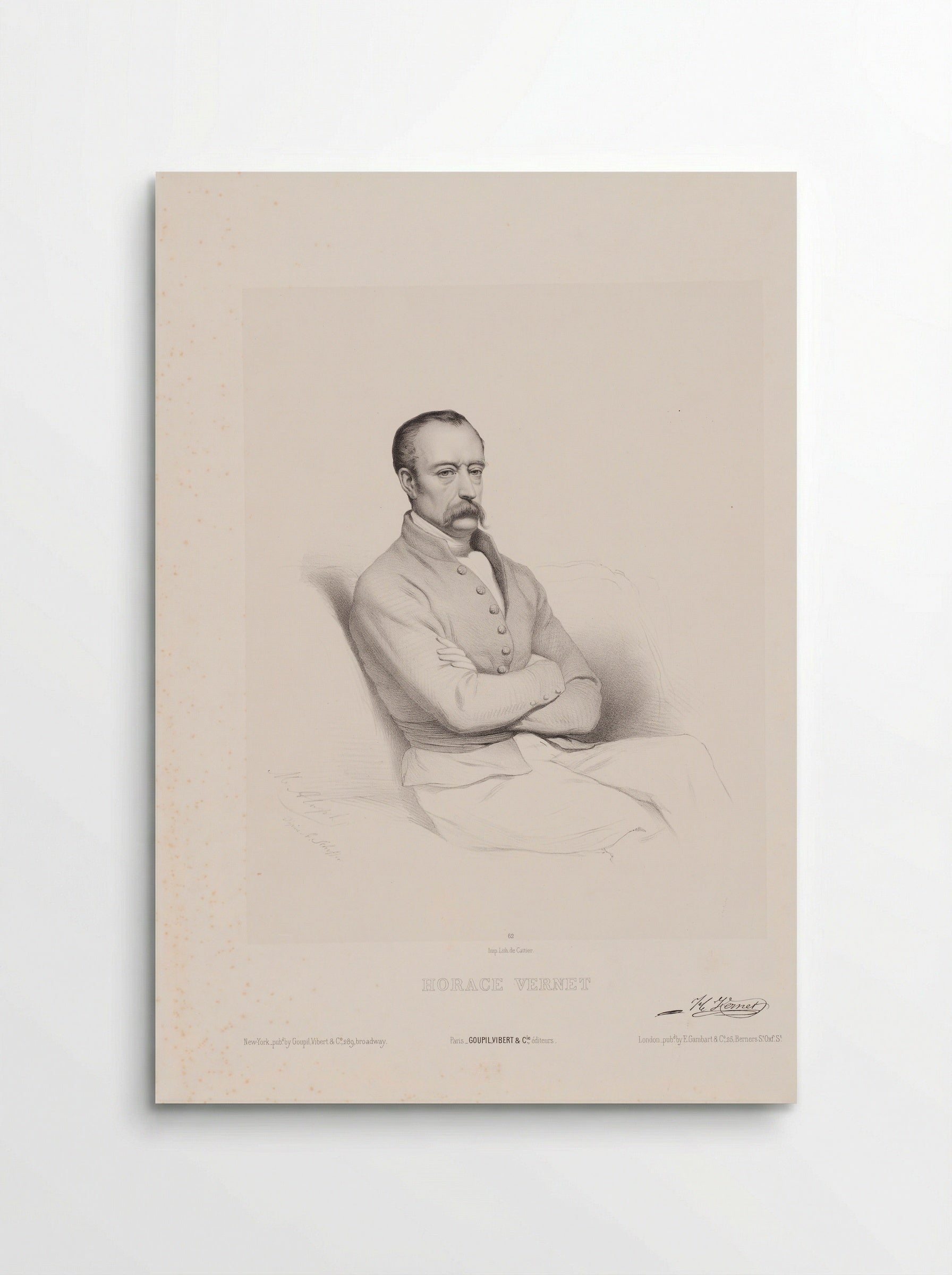 Portrait of Horace Vernet - Horace Vernet - Poster