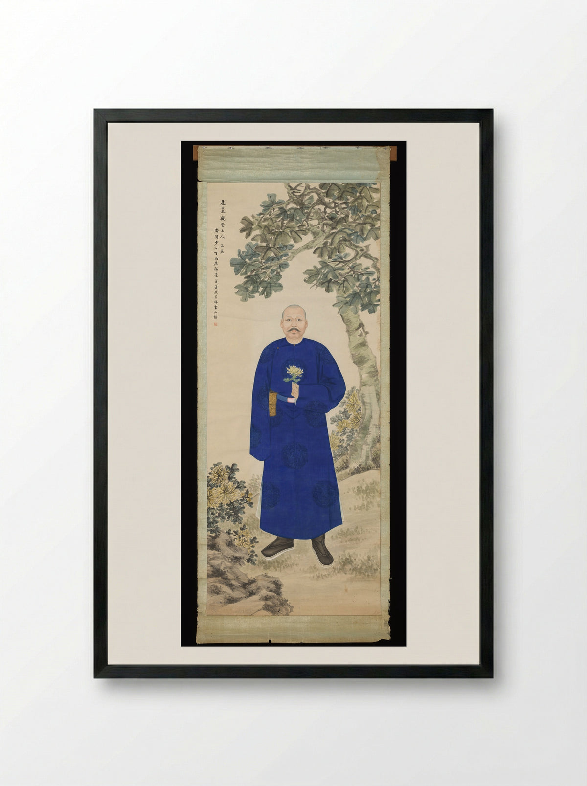 Portrait of Huang Jianyuan - Ding Shangyong - Framed Print Black