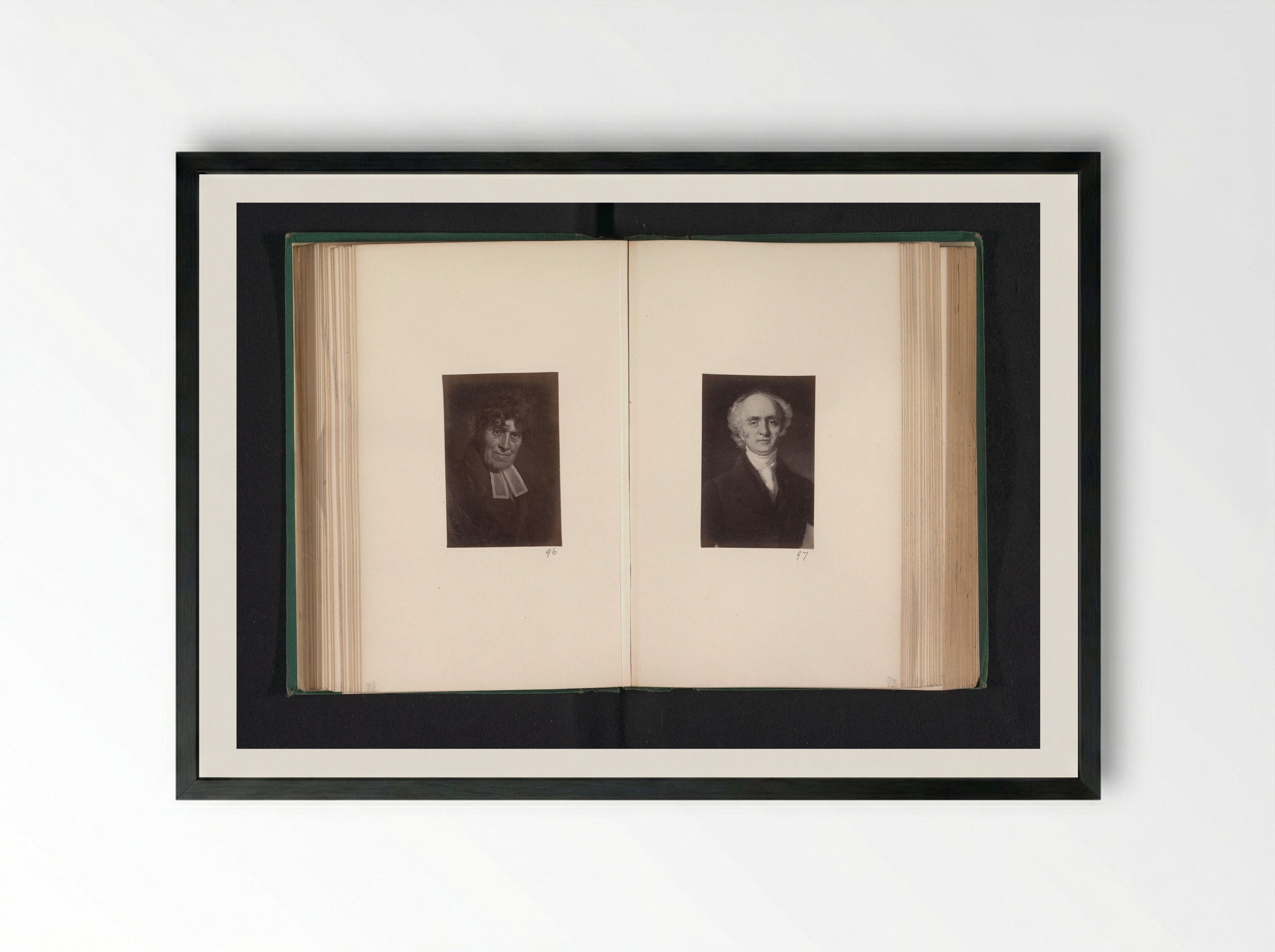 Portrait of Hugh Heugh - Thomas Annan - Framed Print Black