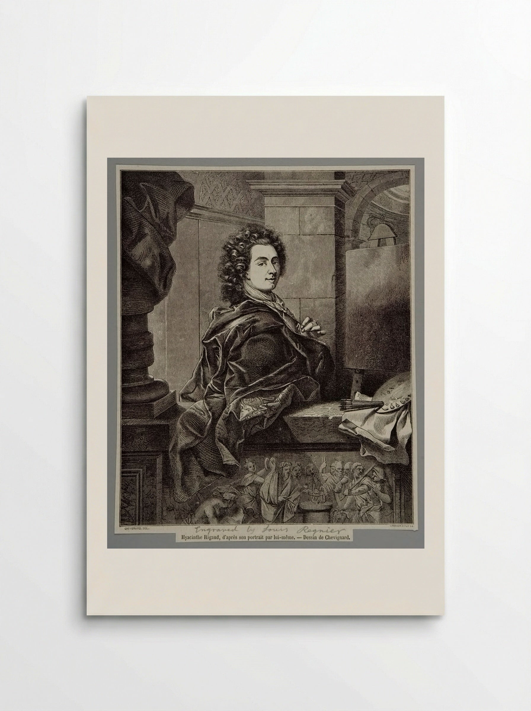 Portrait of Hyacinthe Rigaud - Isidore Désiré Regnier - Poster