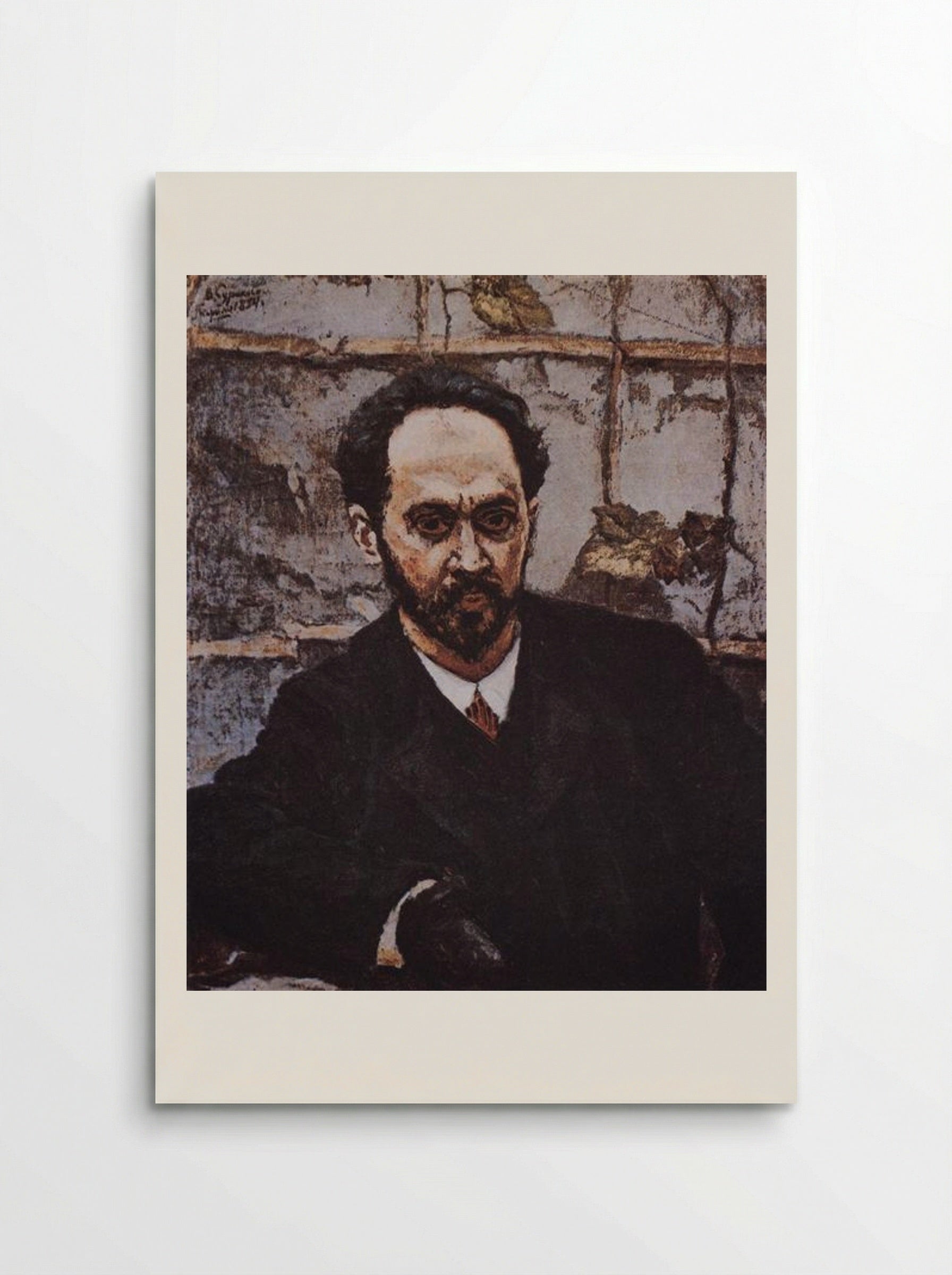 Portrait of I. E. Krachkovsky - Vasily Surikov - Poster