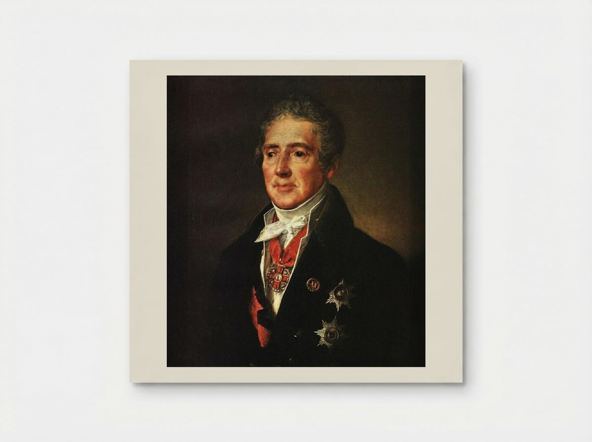 Portrait of I. I. Dmitriyev - Vasily Tropinin - Poster