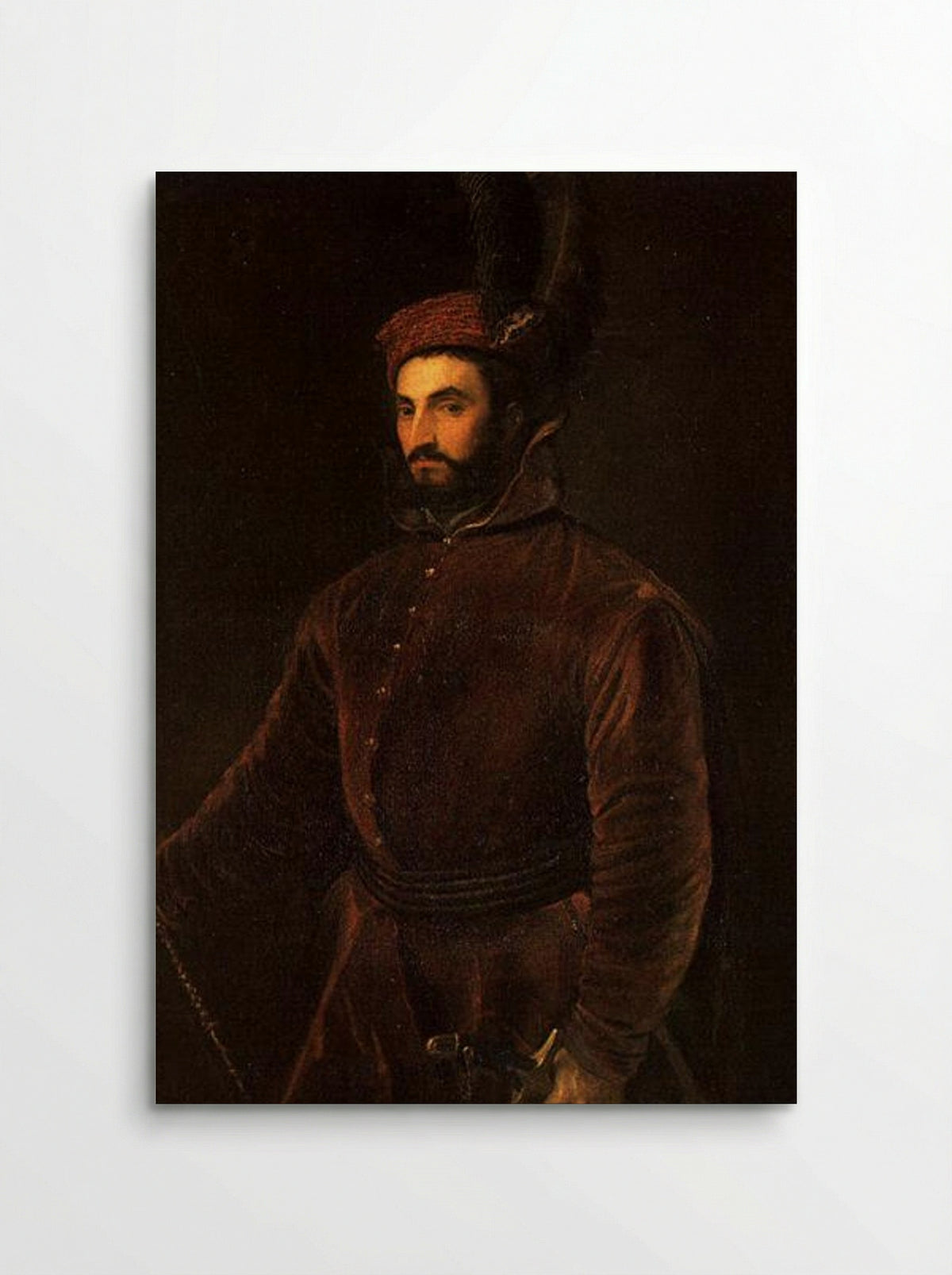 Portrait of Ippolito de Medici in a Hungarian Costume - Titian - Poster