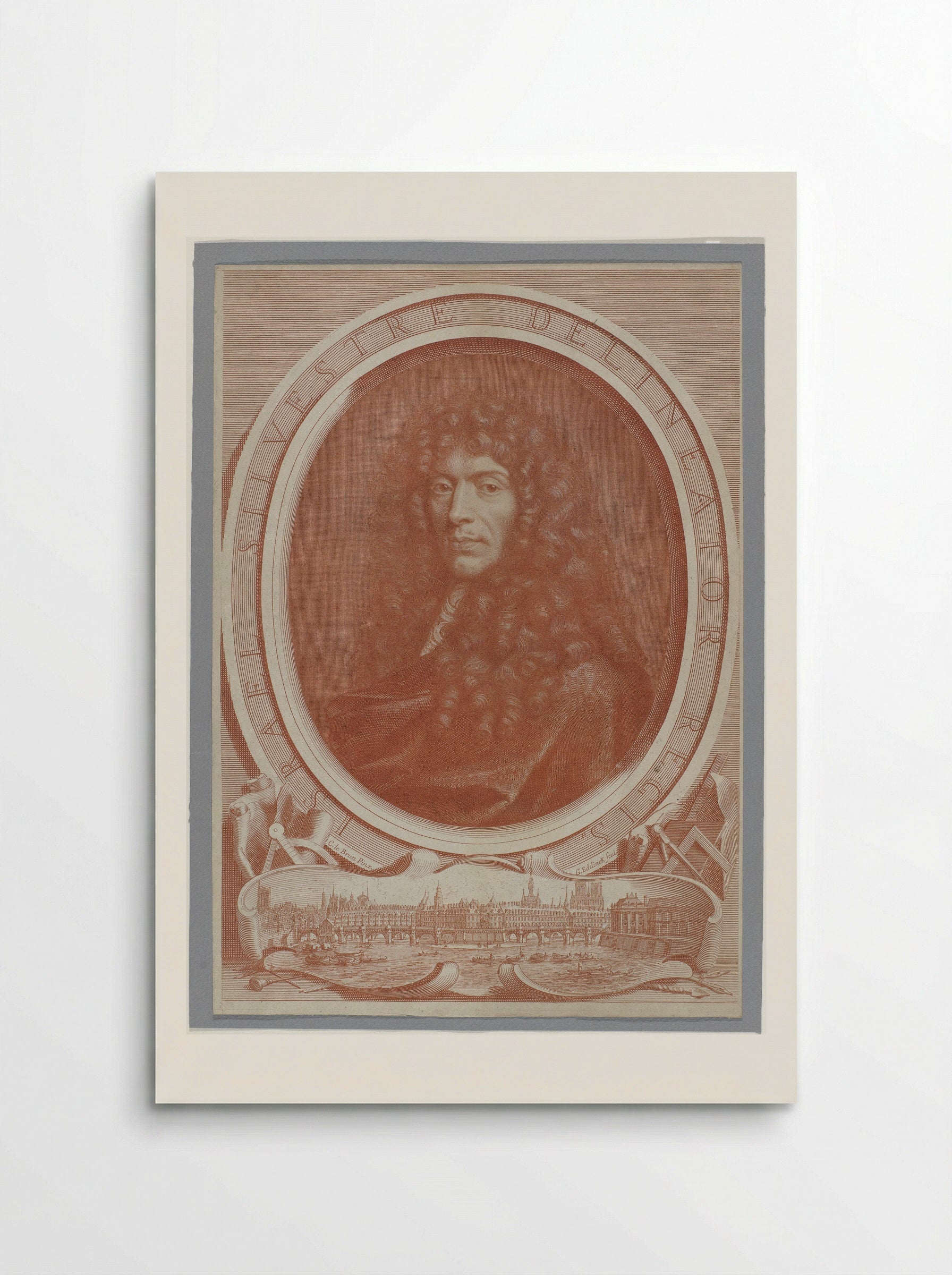 Portrait of Israël Silvestre - Gérard Edelinck - Poster