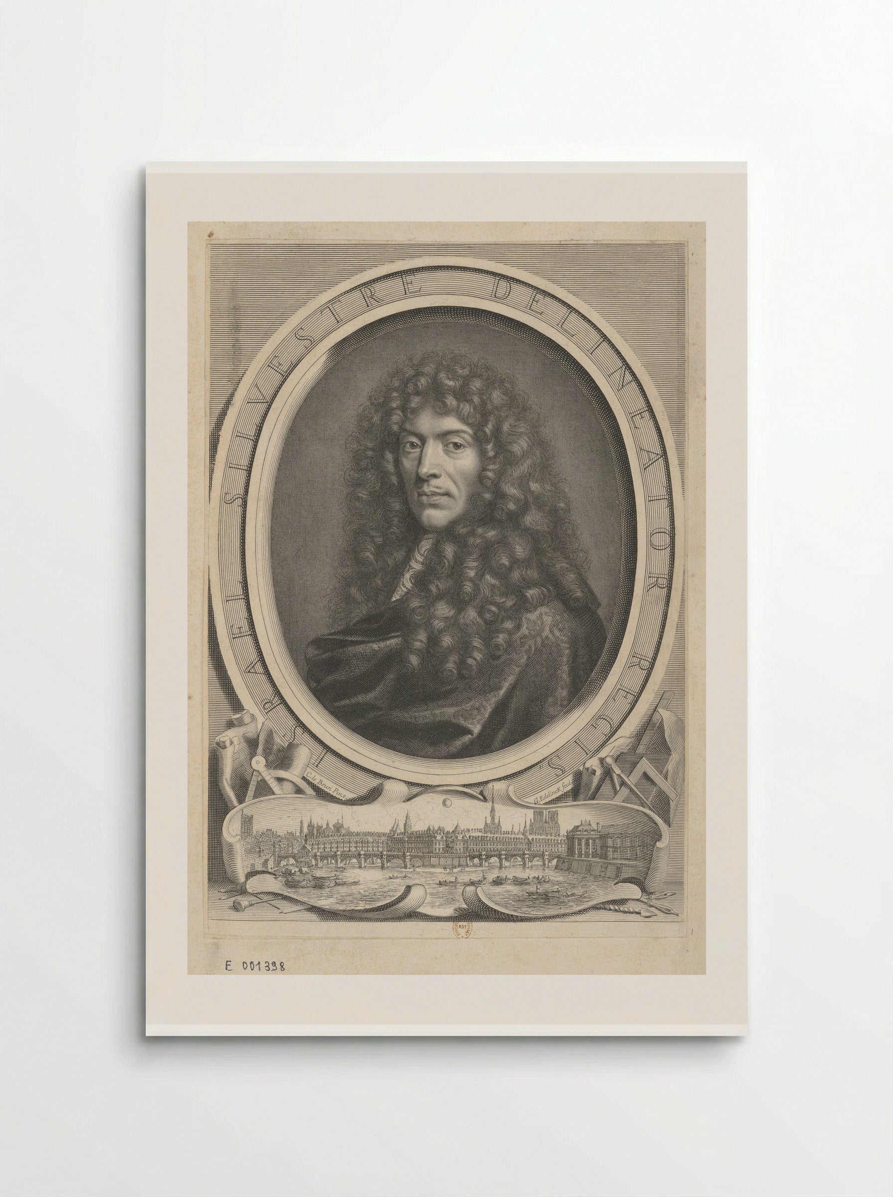 Portrait of Israël Silvestre - Gérard Edelinck - Poster