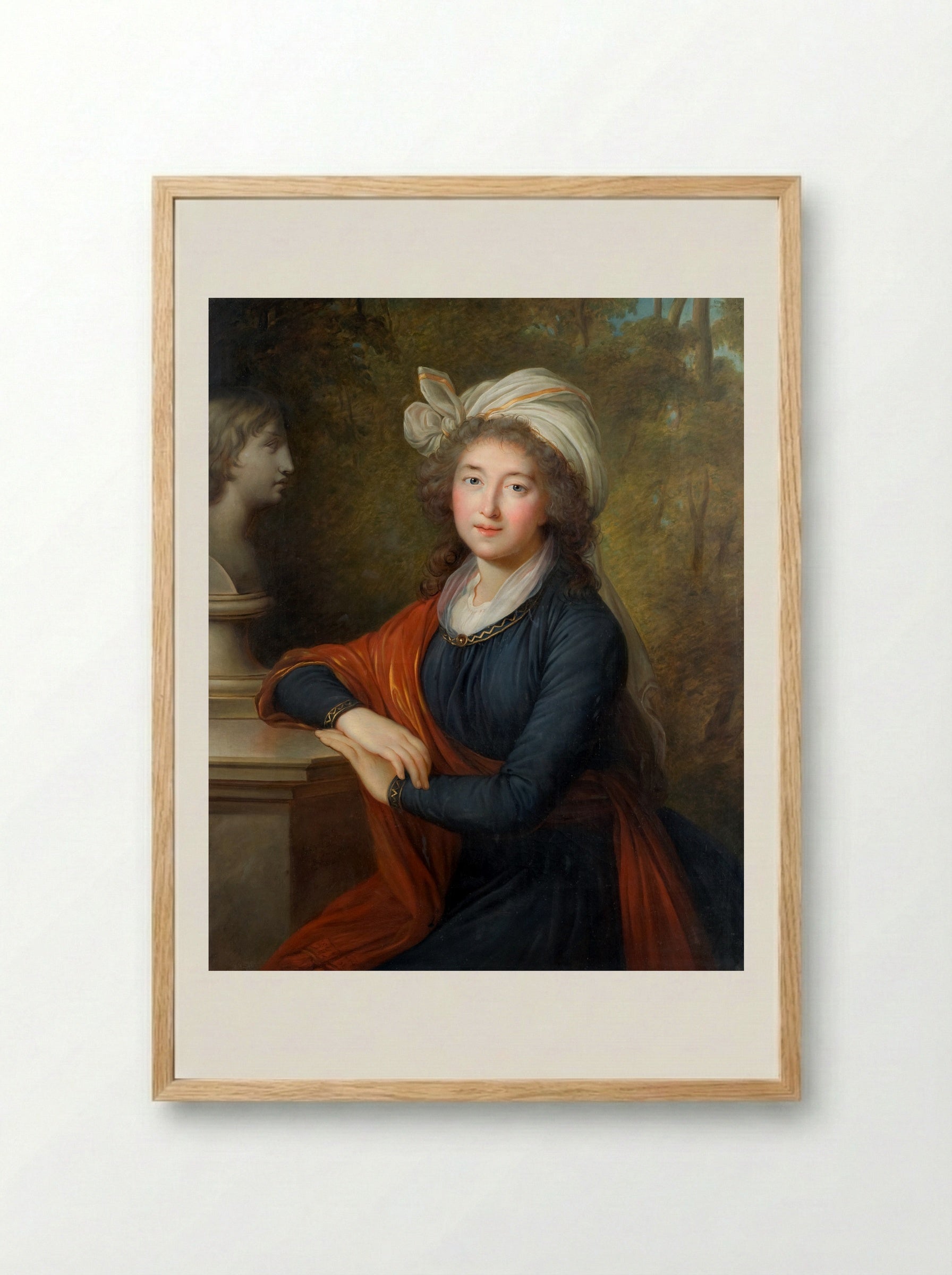 Portrait of Izabela Lubomirska - Louise Elisabeth Vigée Le Brun - Framed Print Wood