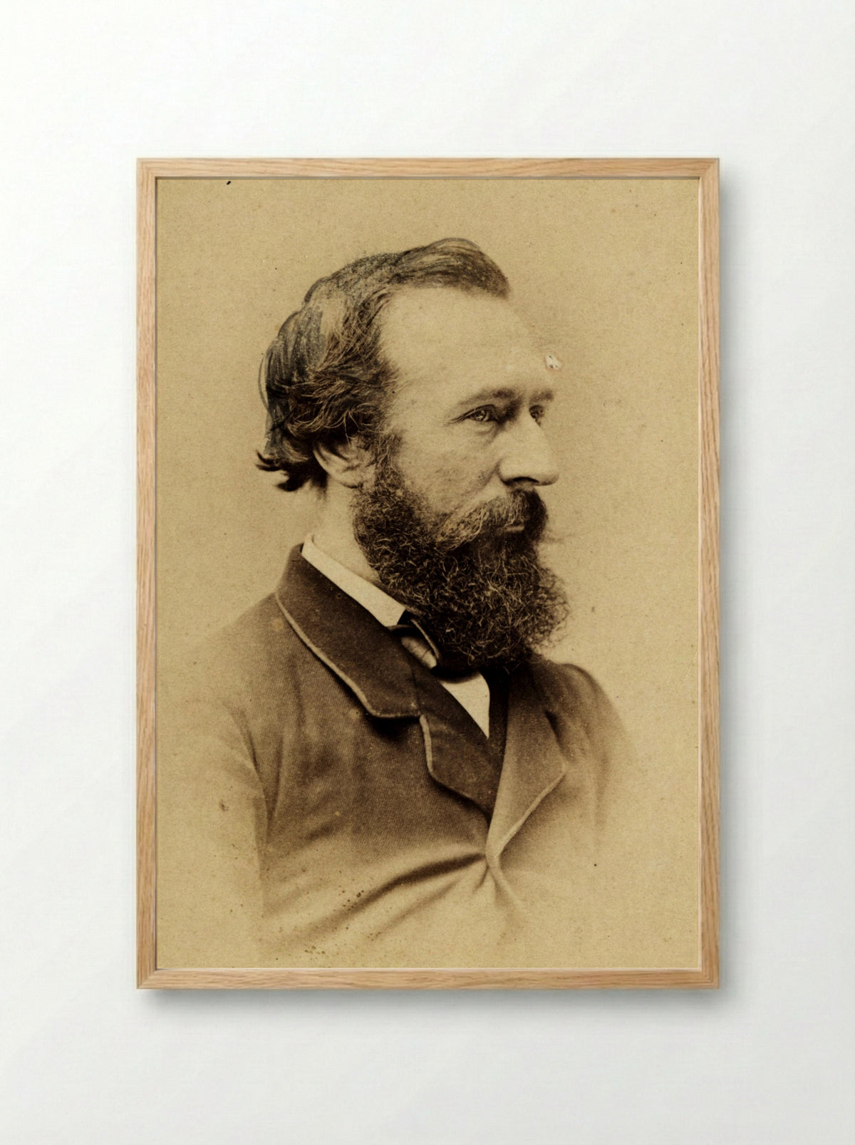 Portrait of J.J.P. Valeton - Johannes Hinderikus Egenberger - Framed Print Wood