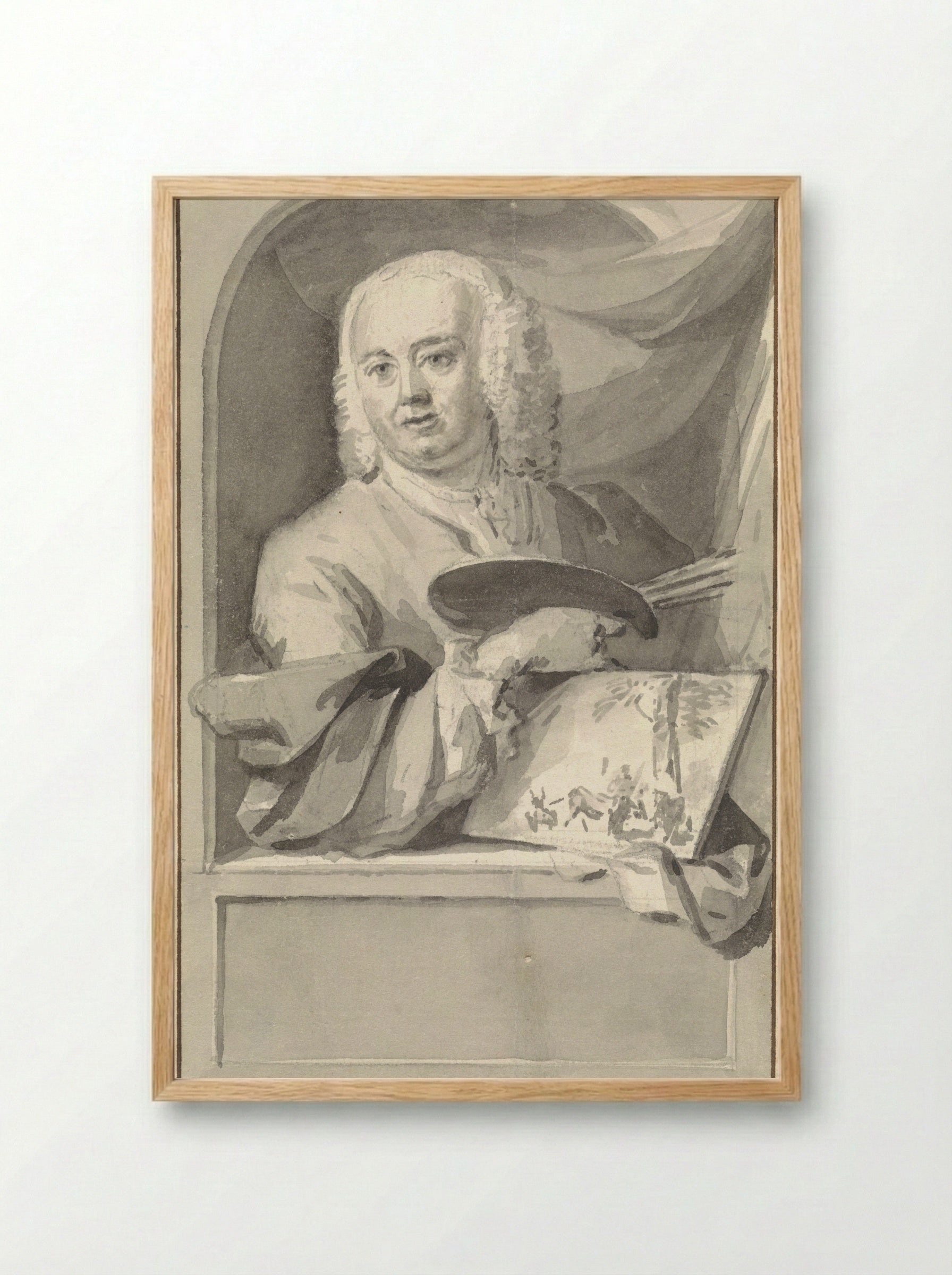 Portrait of Jacob Appel - Jan van Gool - Framed Print Wood