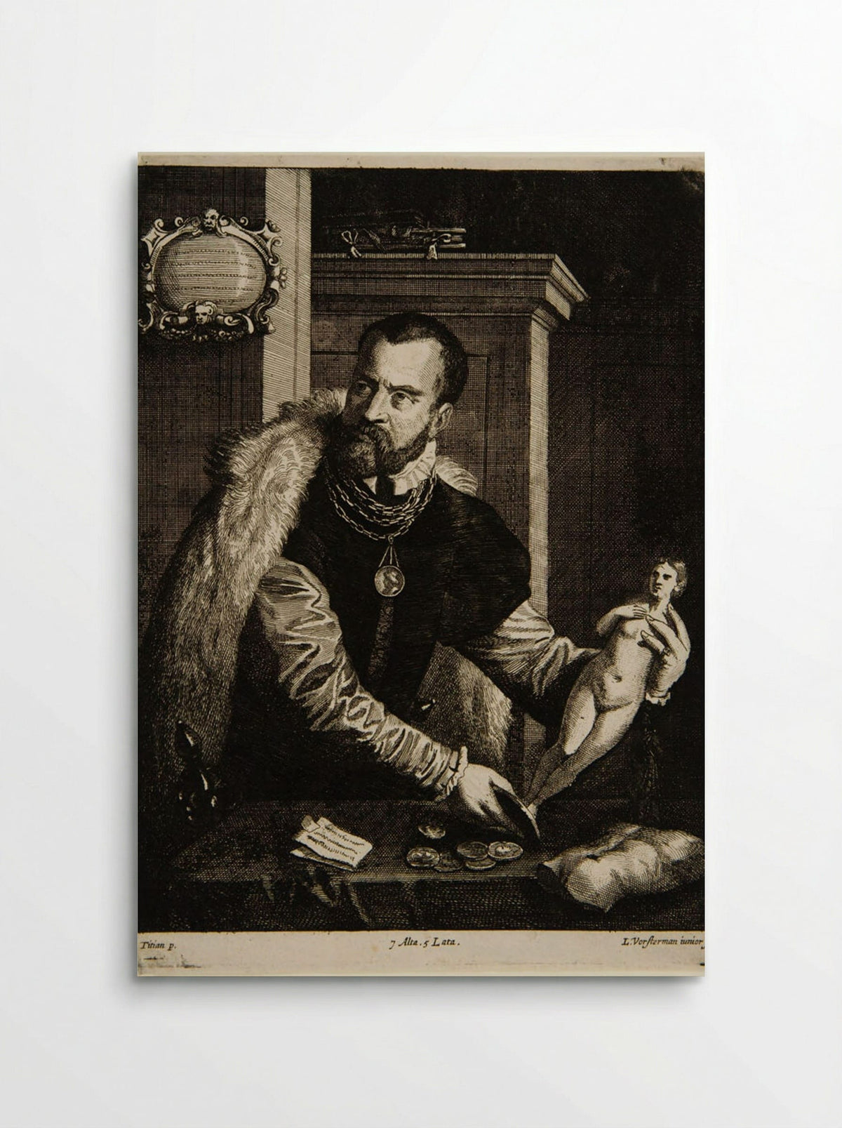 Portrait of Jacobus Strada - Lucas Vorsterman II - Poster