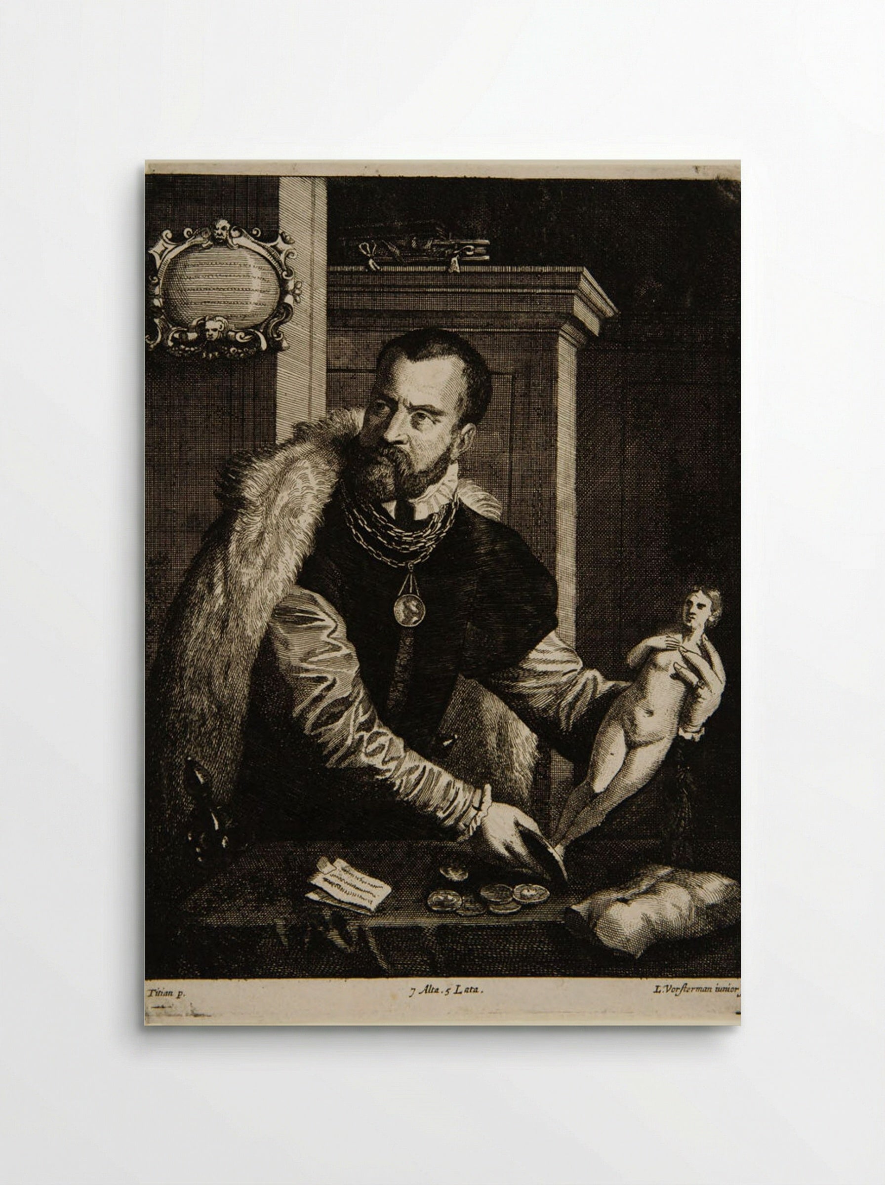 Portrait of Jacobus Strada - Lucas Vorsterman II - Poster