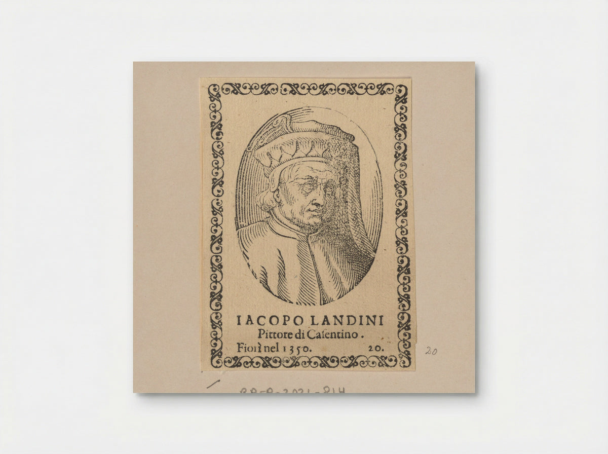 Portrait of Jacopo del Casentino - Cristoforo Coriolano - Poster