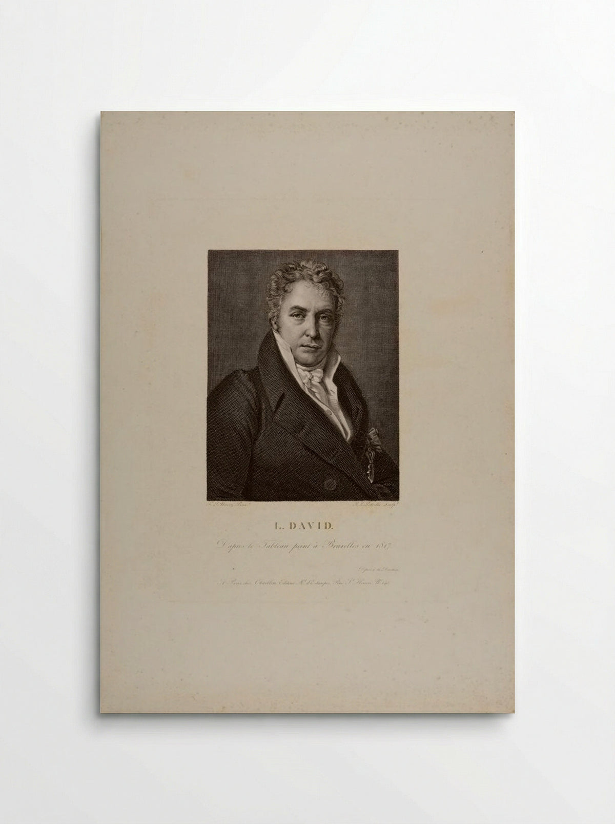 Portrait of Jacques-Louis David - Jean Louis Potrelle - Poster