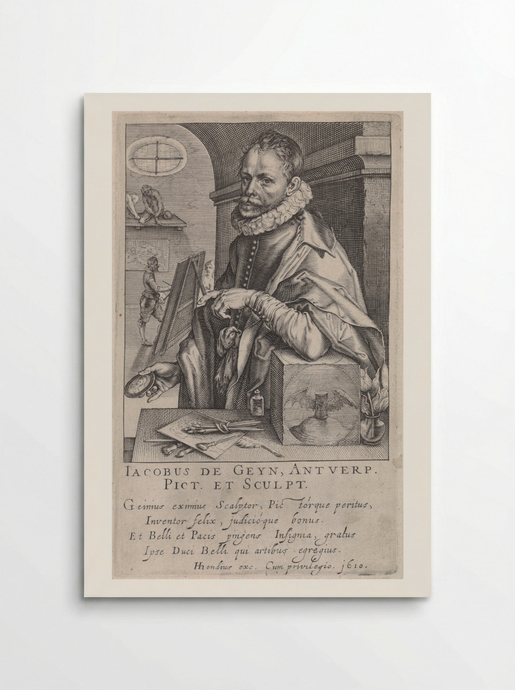 Portrait of Jacques de Gheyn II - Jacques de Gheyn II - Poster