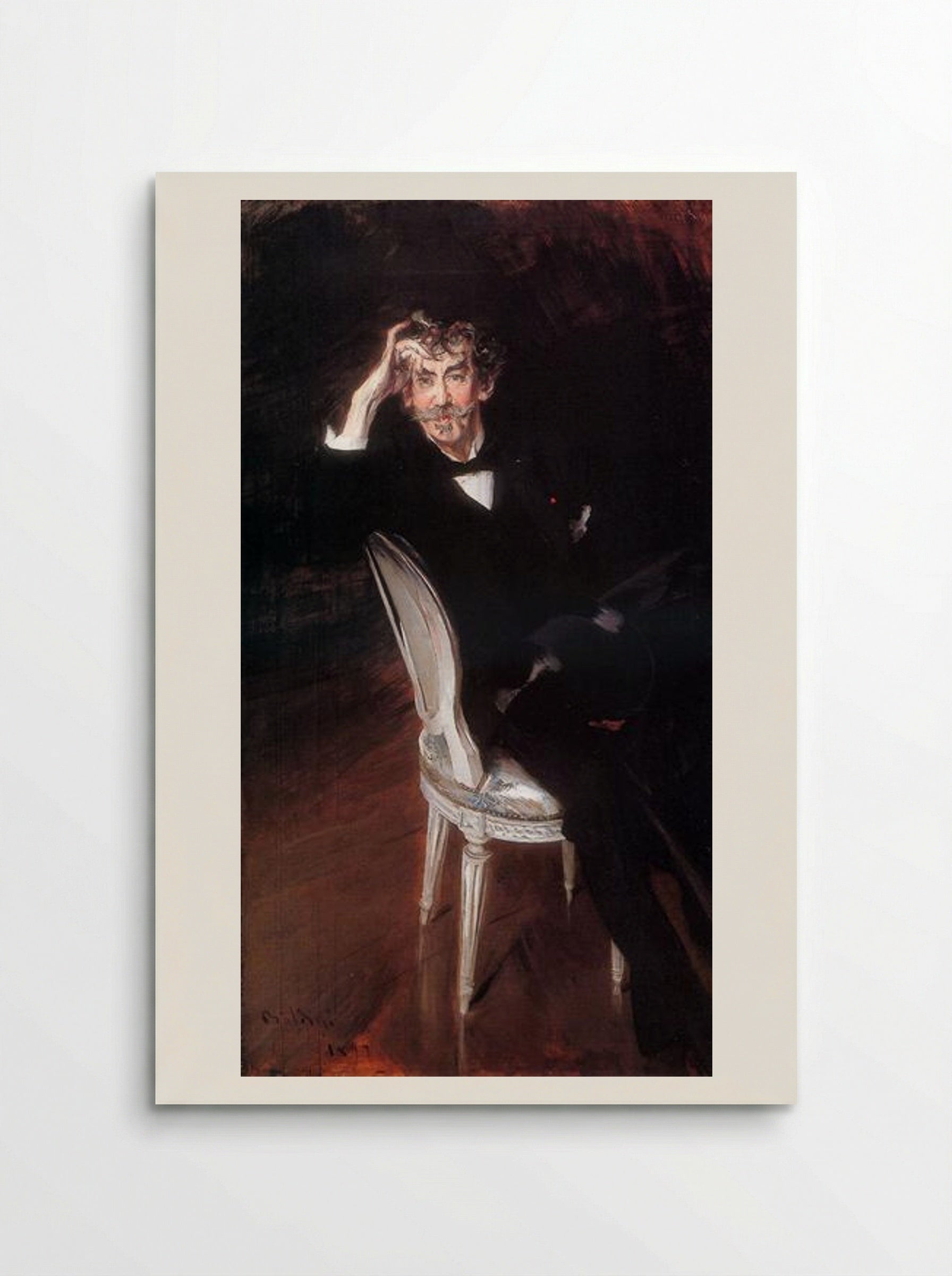Portrait of James Abbott McNeill Whistler - Giovanni Boldini - Poster