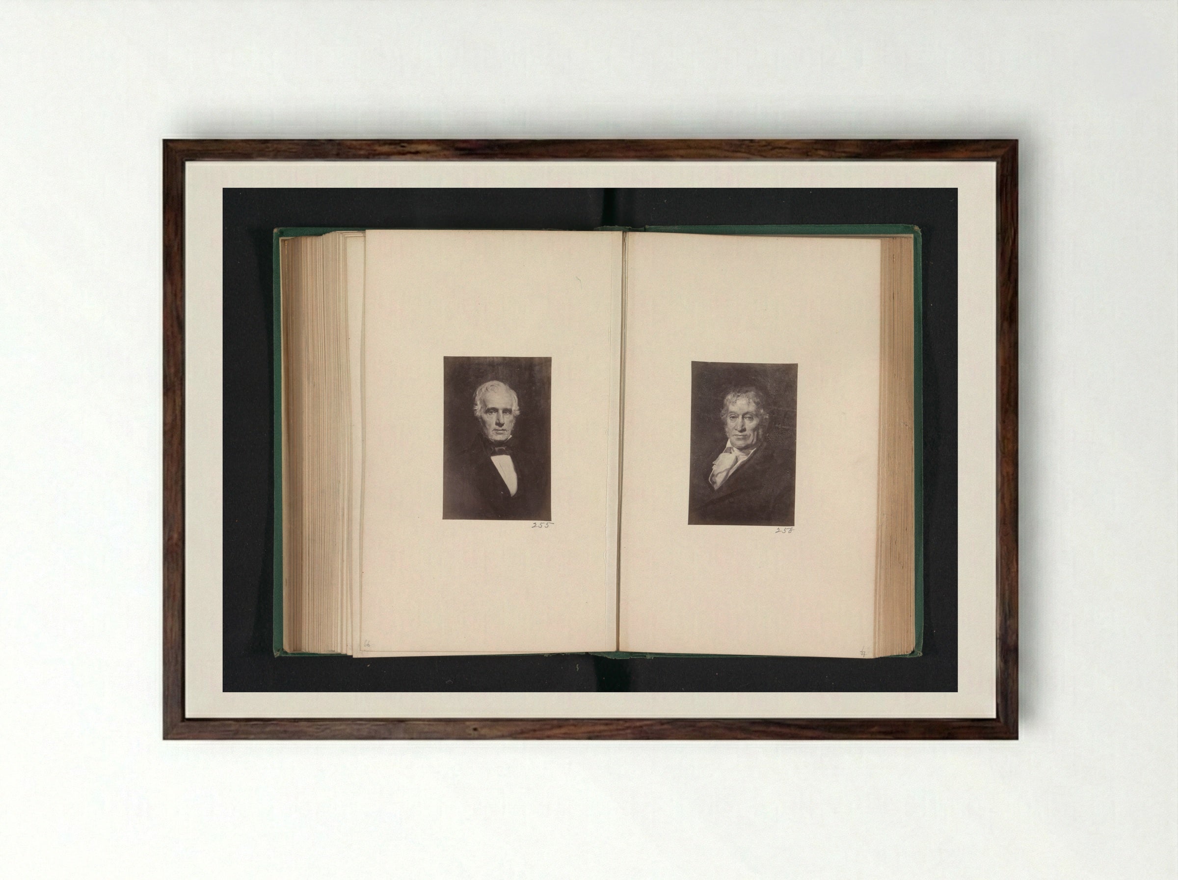 Portrait of James Dennistoun - Thomas Annan - Framed Print Dark Wood