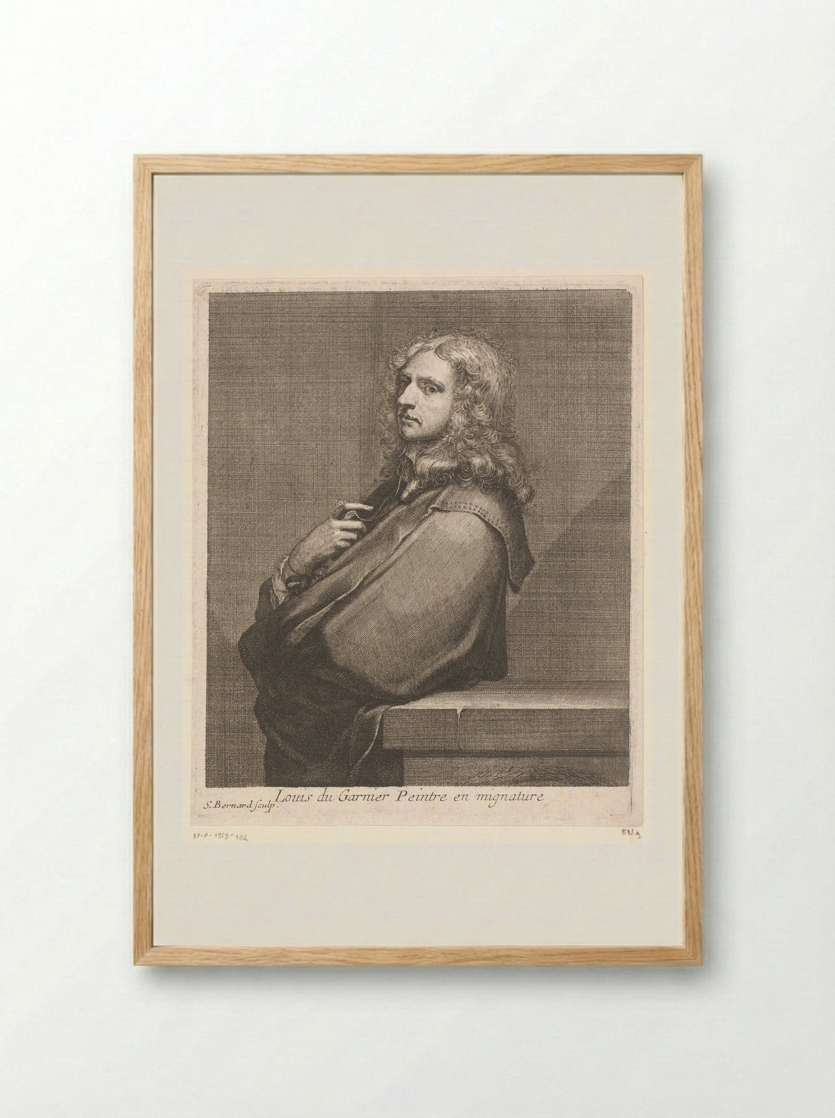 Portrait of James II as a Young Man - Louis du Guernier (I) - Framed Print Wood