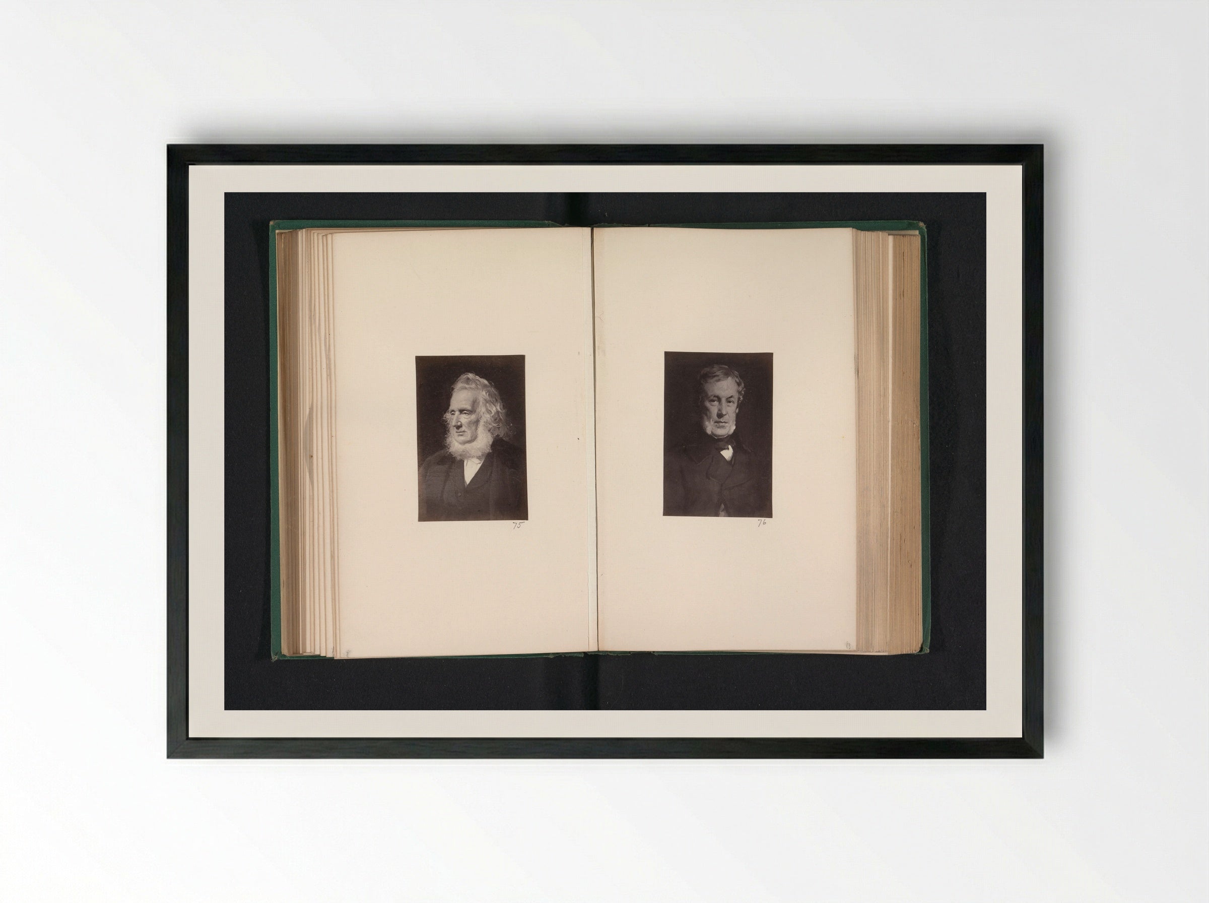 Portrait of James Stevenson - Thomas Annan - Framed Print Black