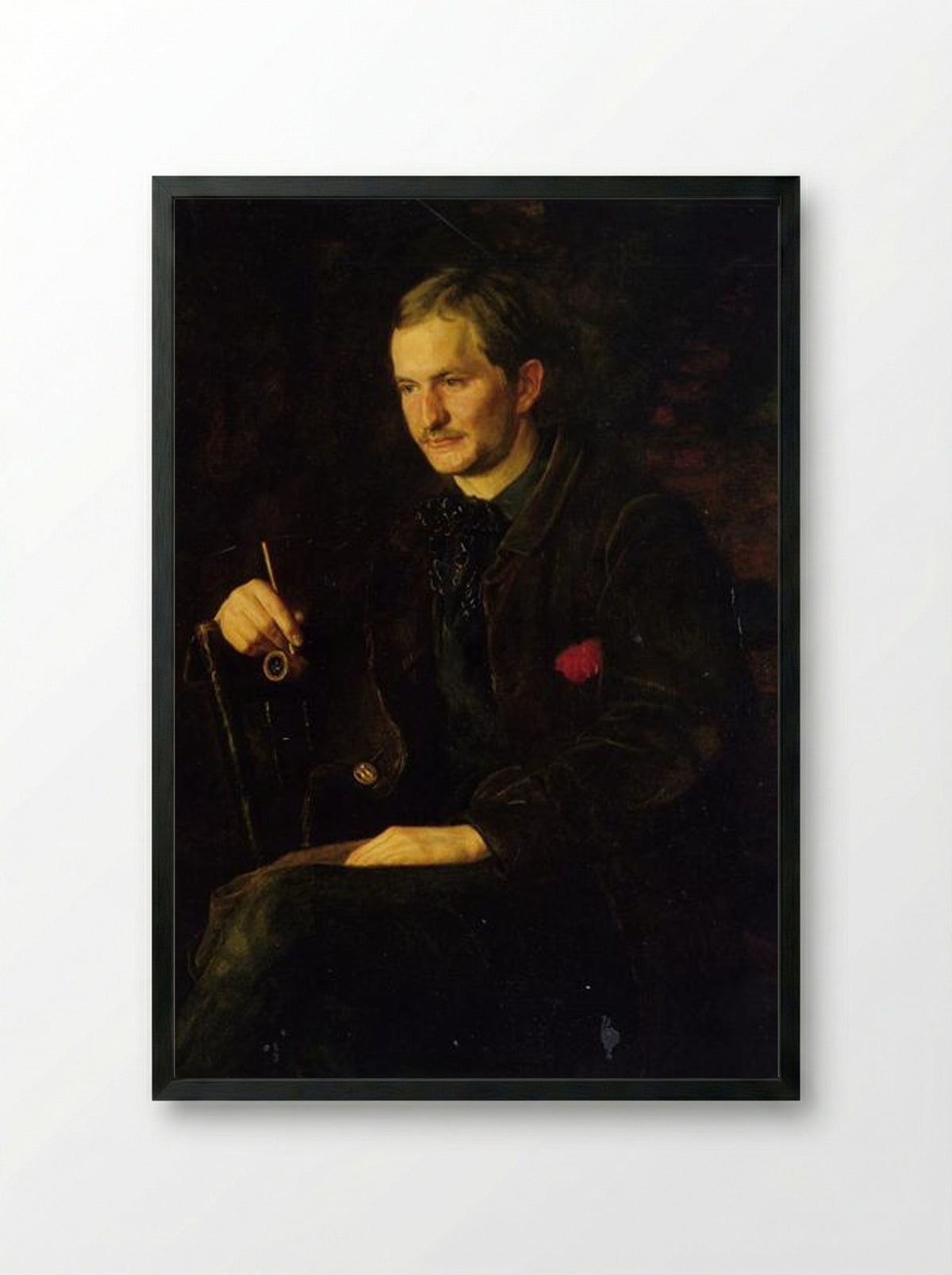 Portrait of James Wright - Thomas Eakins - Framed Print Black