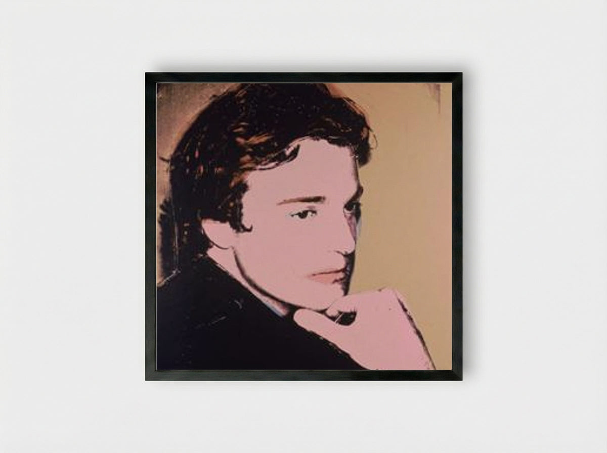 Portrait of Jamie Wyeth - Andy Warhol - Framed Print Black