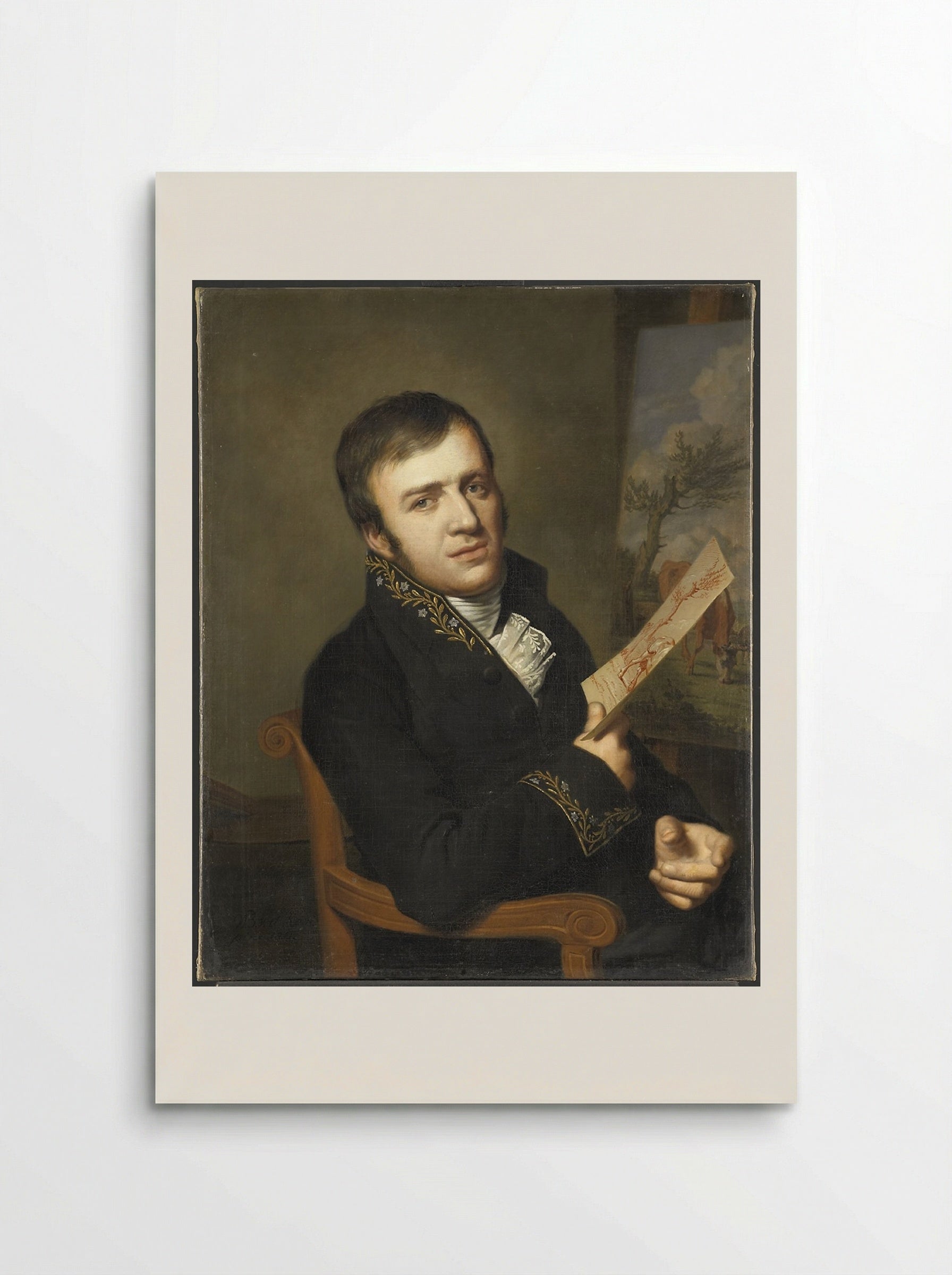 Portrait of Jan Baptist Kobell II - Willem Bartel van der Kooi - Poster