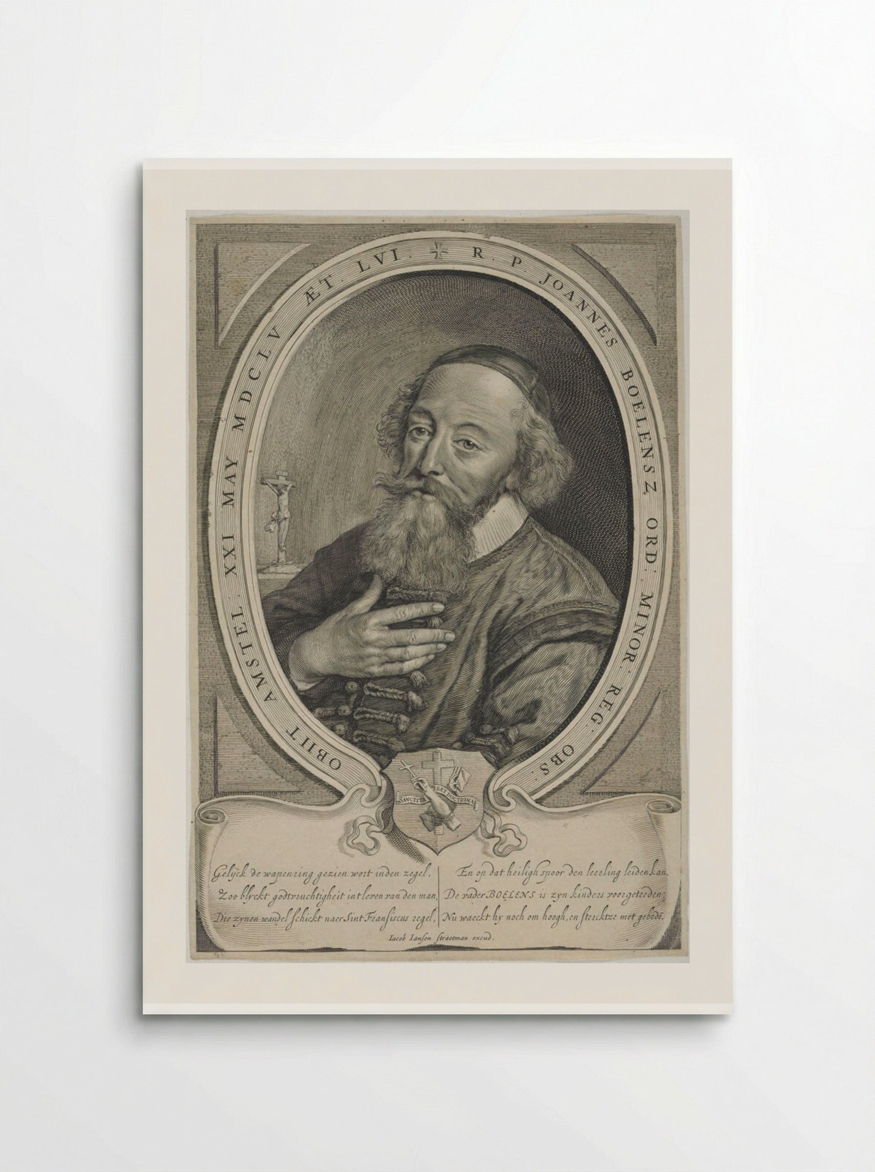 Portrait of Jan Boelensz - Cornelis Visscher - Poster