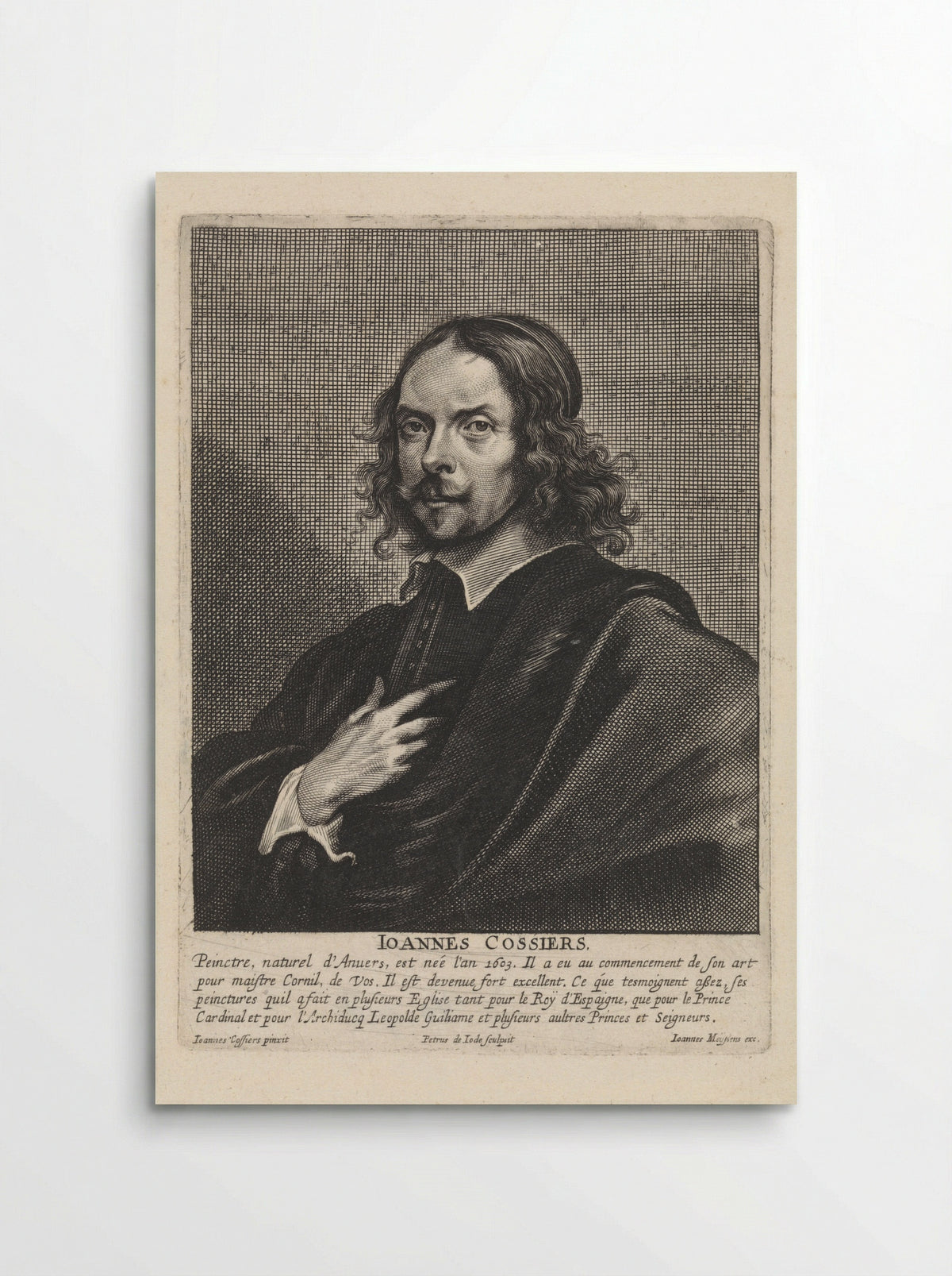 Portrait of Jan Cossiers - Pieter de Jode II - Poster