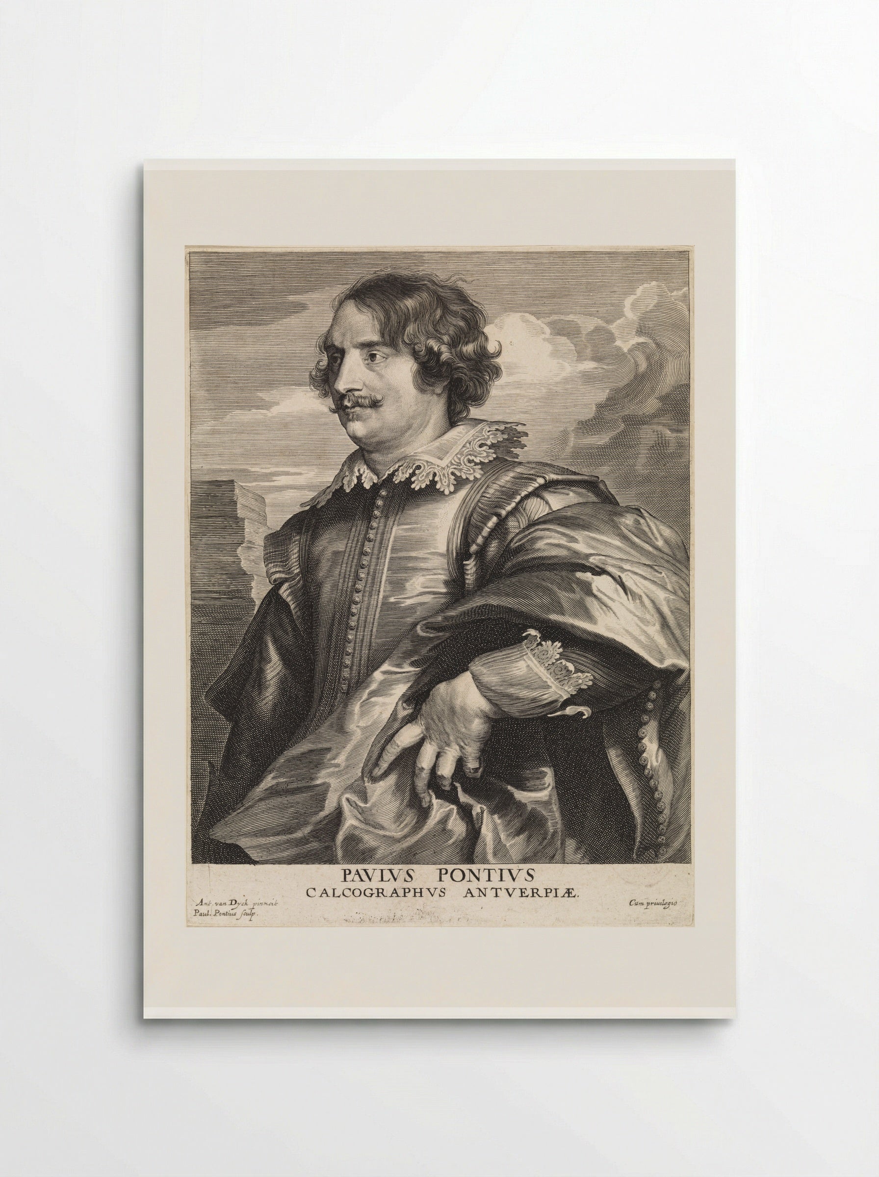 Portrait of Jan-Gaspar Gevartius - Paulus Pontius - Poster