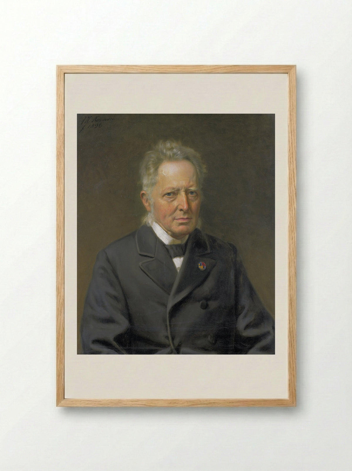 Portrait of Jan Heemskerk Azn - Jan Hendrik Neuman - Framed Print Wood