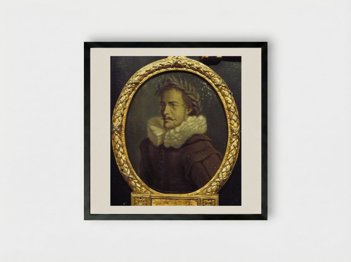 Portrait of Jan Jansz Starter - Arnoud van Halen - Framed Print Black