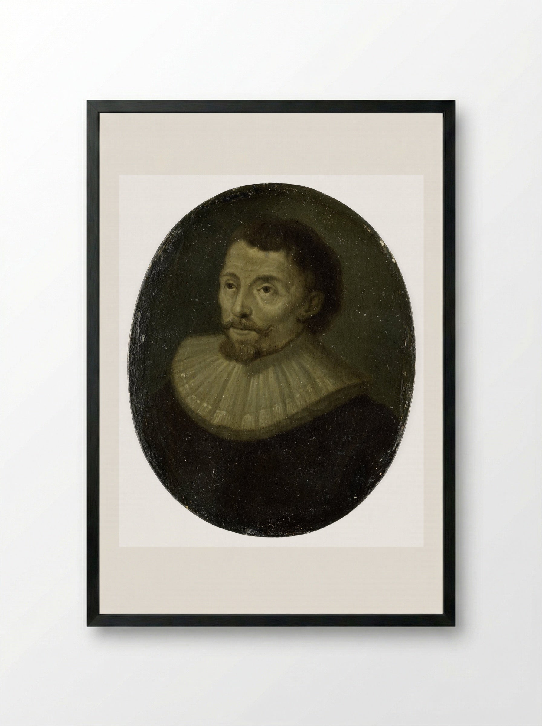 Portrait of Jan van der Rosieren - Arnoud van Halen - Framed Print Black
