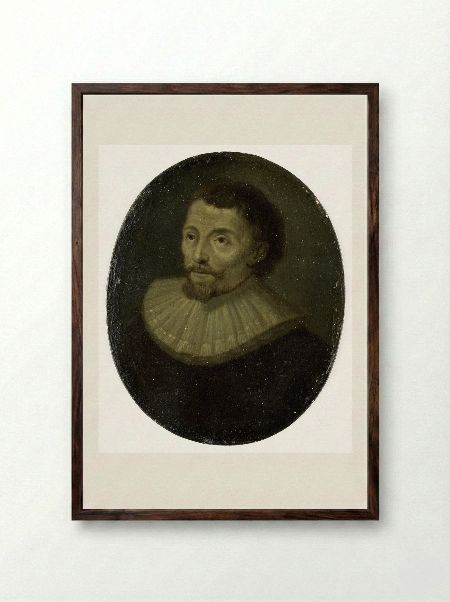 Portrait of Jan van der Rosieren - Arnoud van Halen - Framed Print Dark Wood