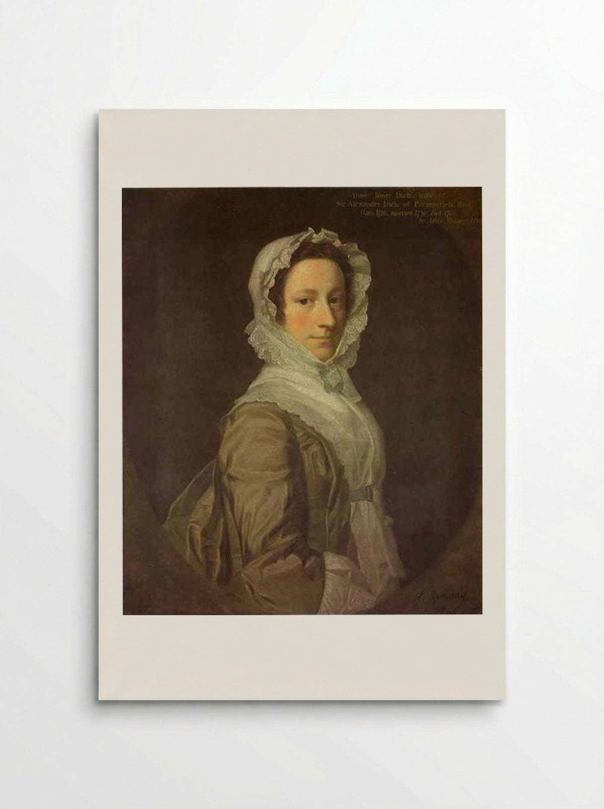 Portrait of Janet Dick - Allan Ramsay - Poster