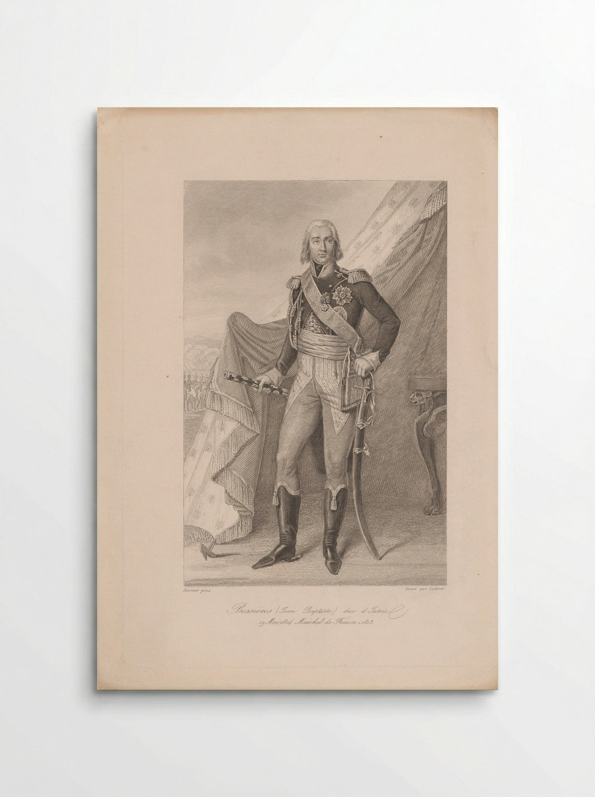 Portrait of Jean-Baptiste Bessières - Charles Gavard - Poster
