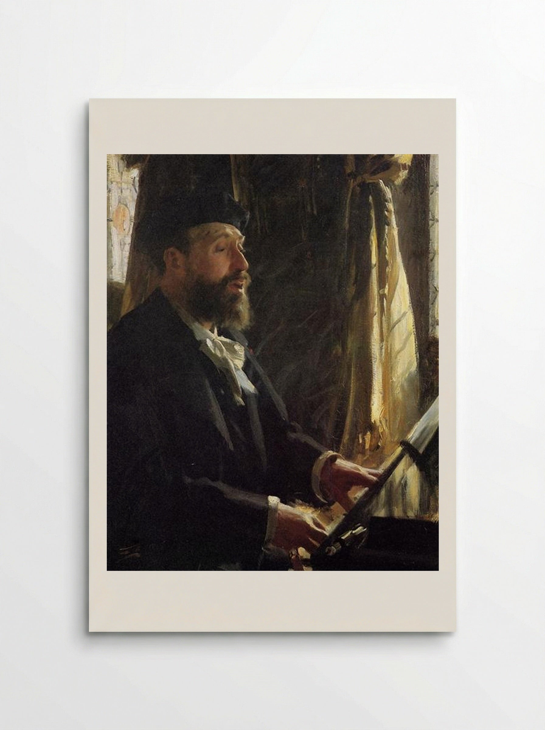 Portrait of Jean-Baptiste Faure - Anders Zorn - Poster