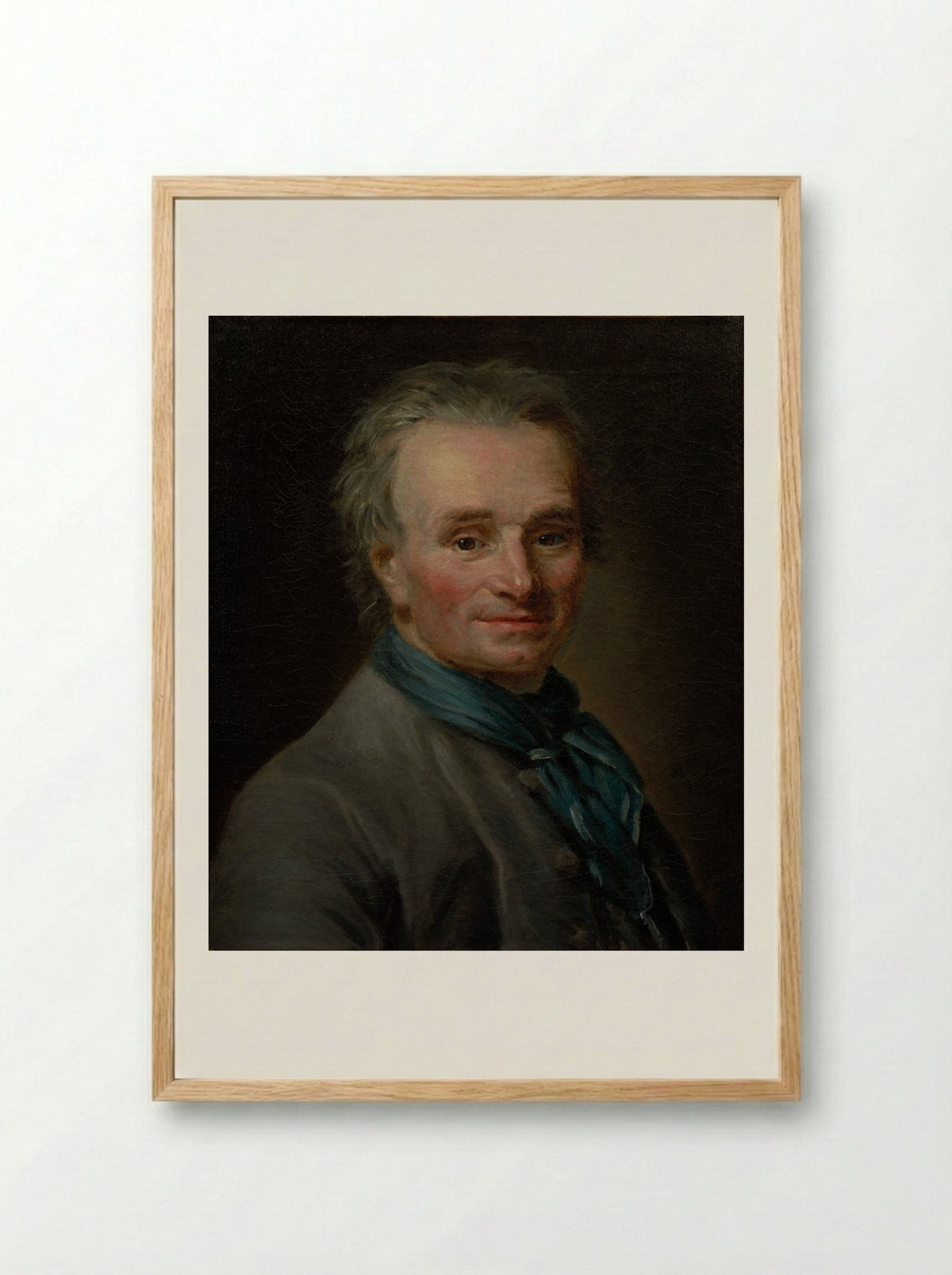 Portrait of Jean-Baptiste Lemoyne the Younger - Elisabeth Louise Vigée-LeBrun - Framed Print Wood