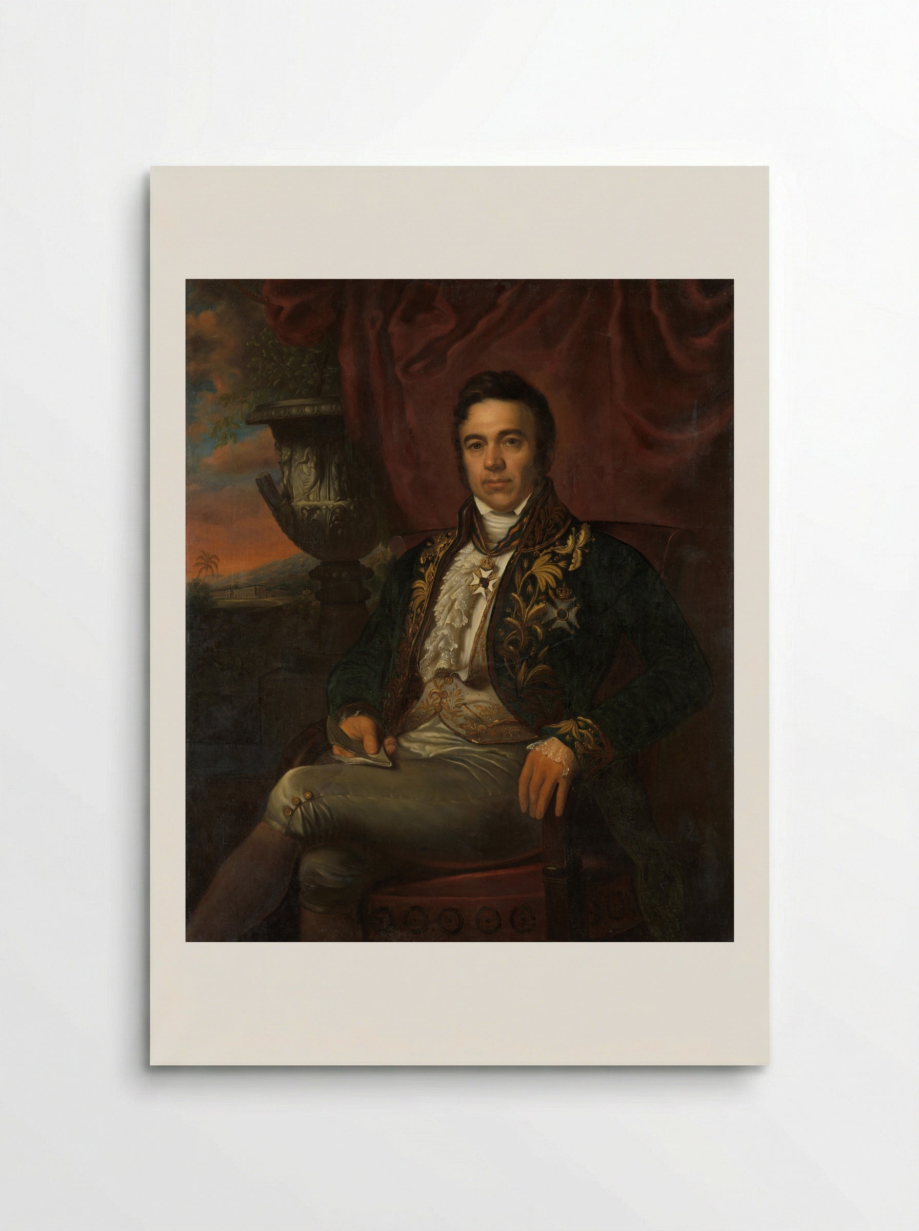 Portrait of Jean Chrétien Baud - Raden Saleh - Poster