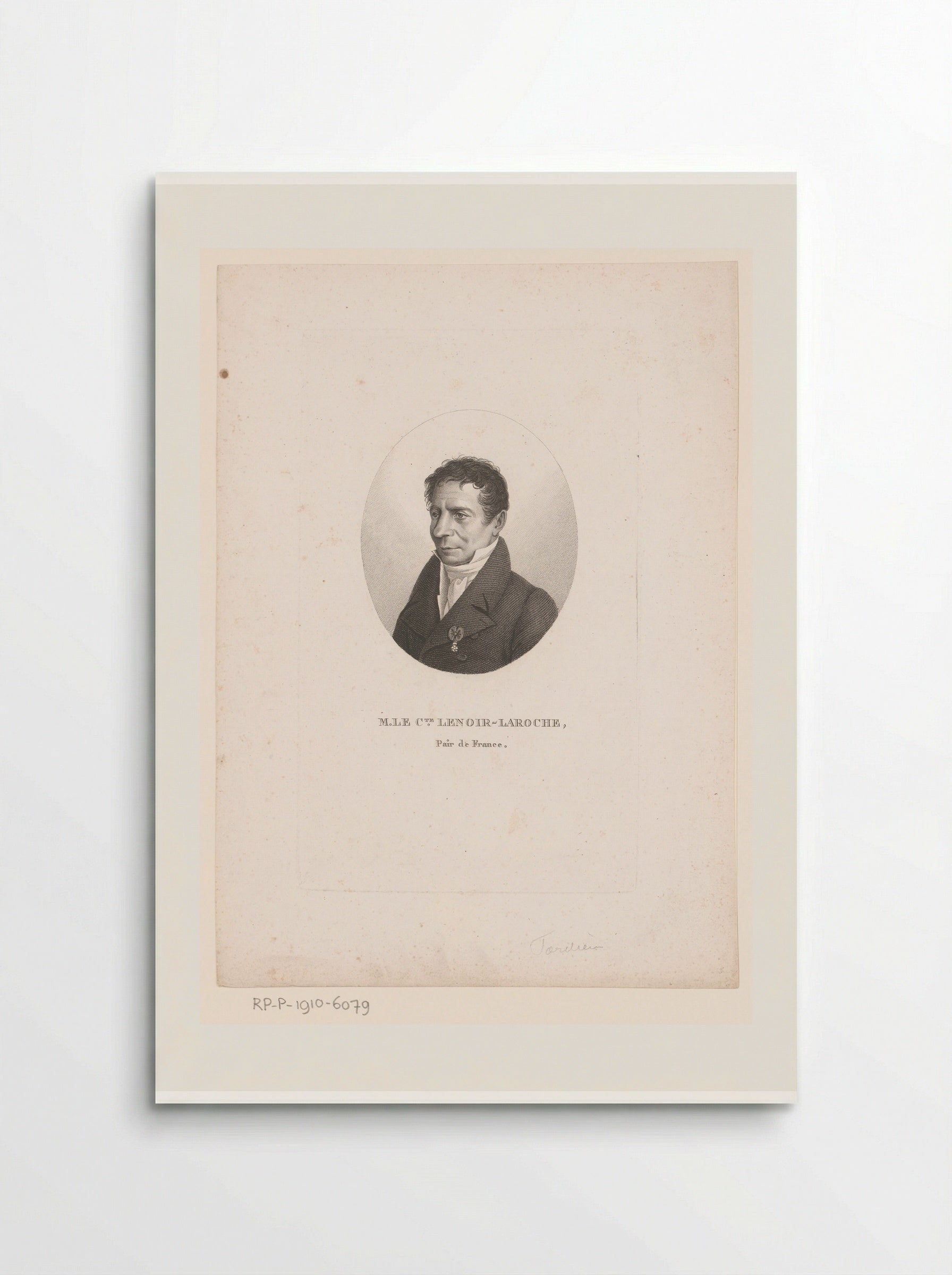 Portrait of Jean-Jacques Lenoir-Laroche - Ambroise Tardieu - Poster