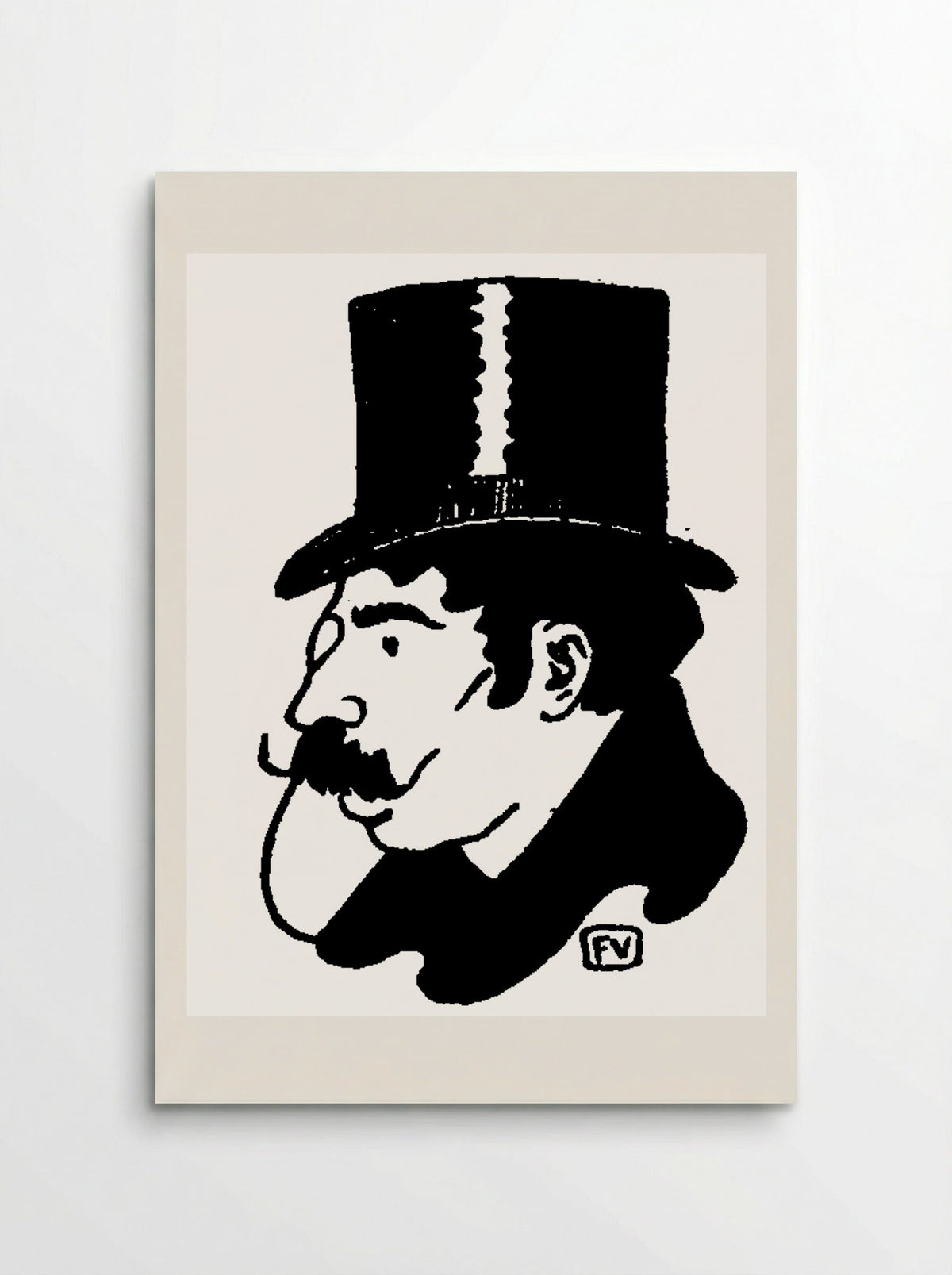 Portrait of Jean Moréas - Félix Vallotton - Poster
