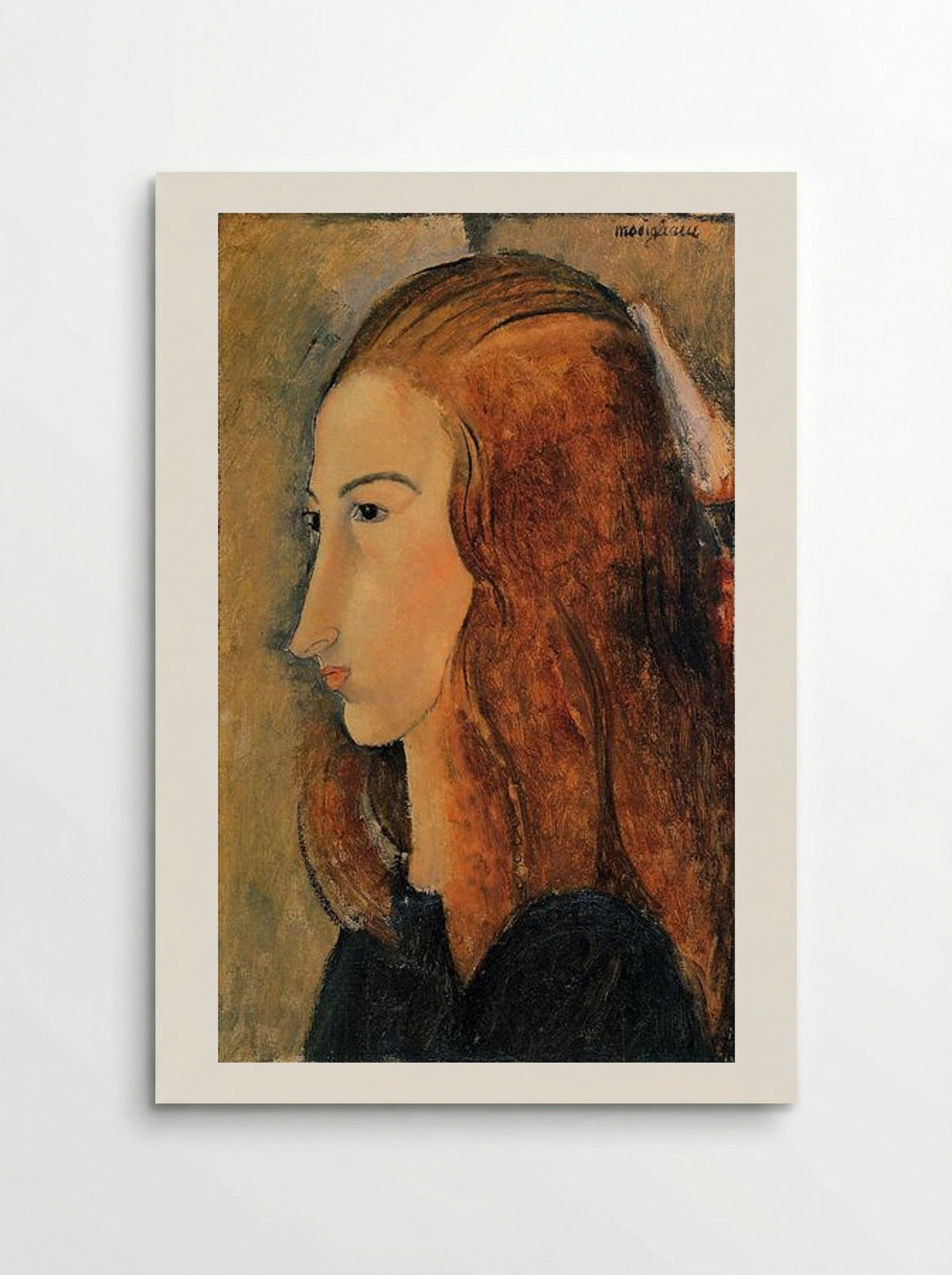 Portrait of Jeanne Hebuterne - Amedeo Modigliani - Poster