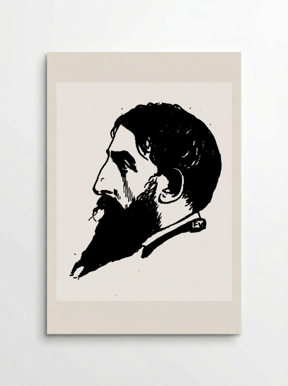 Portrait of Jehan Rictus - Félix Vallotton - Poster