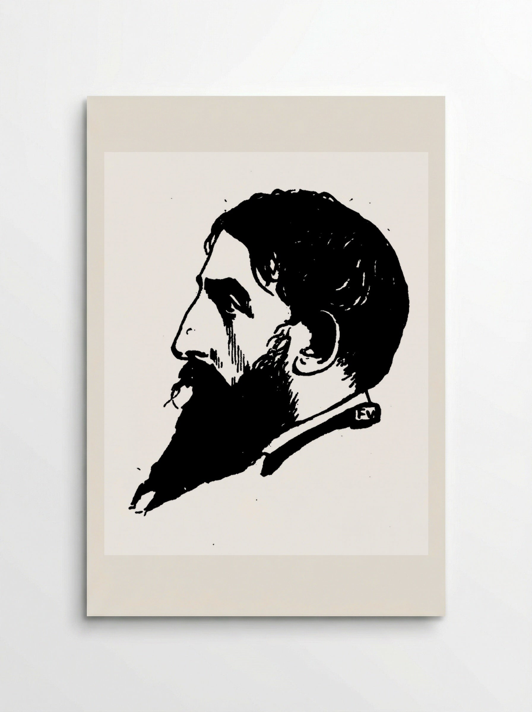 Portrait of Jehan Rictus - Félix Vallotton - Poster