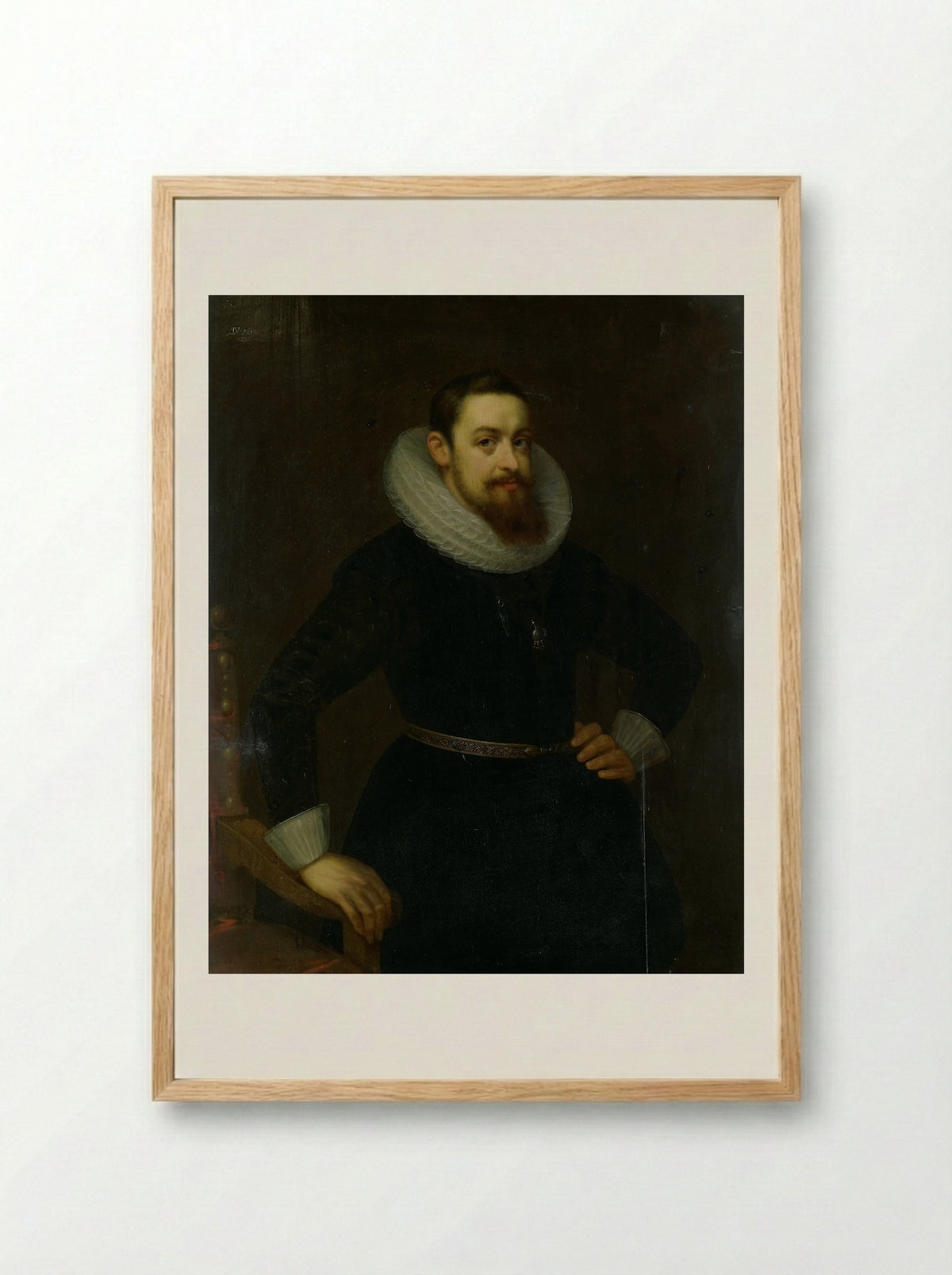 Portrait of Jeremias Boudinois - Gortzius Geldorp - Framed Print Wood