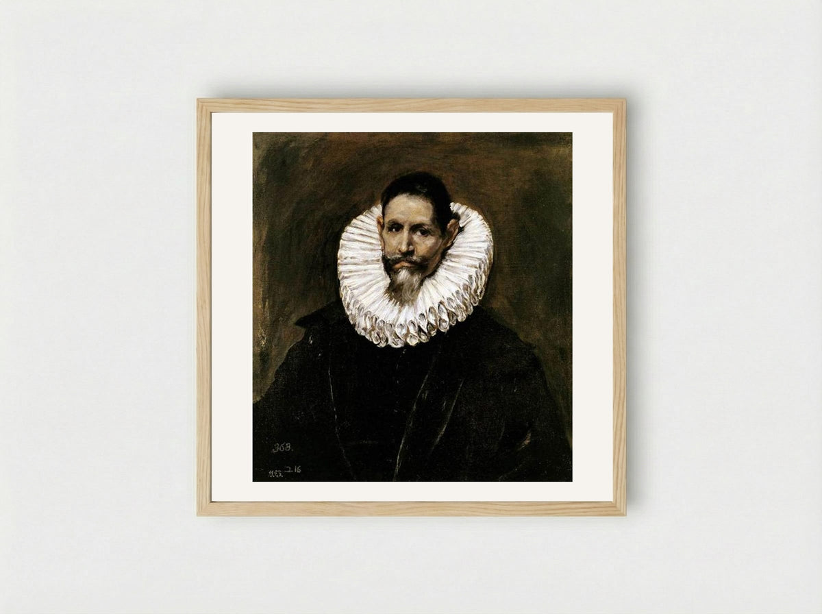 Portrait of Jeronimo de Cevallos - El Greco - Framed Print Wood