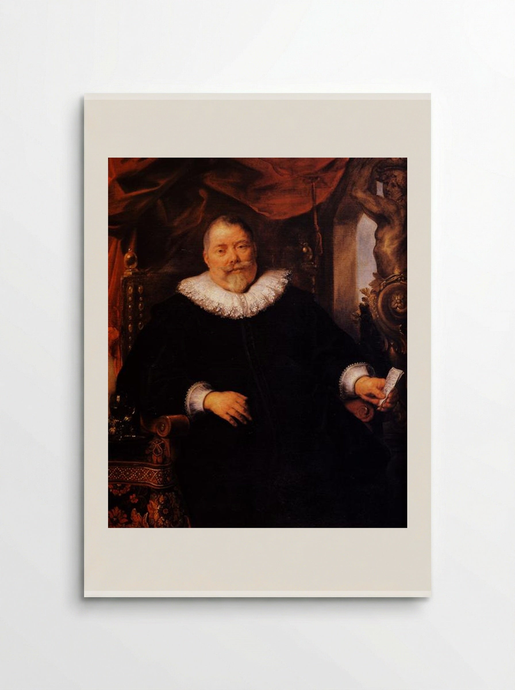 Portrait of Johan Wierts - Jacob Jordaens - Poster