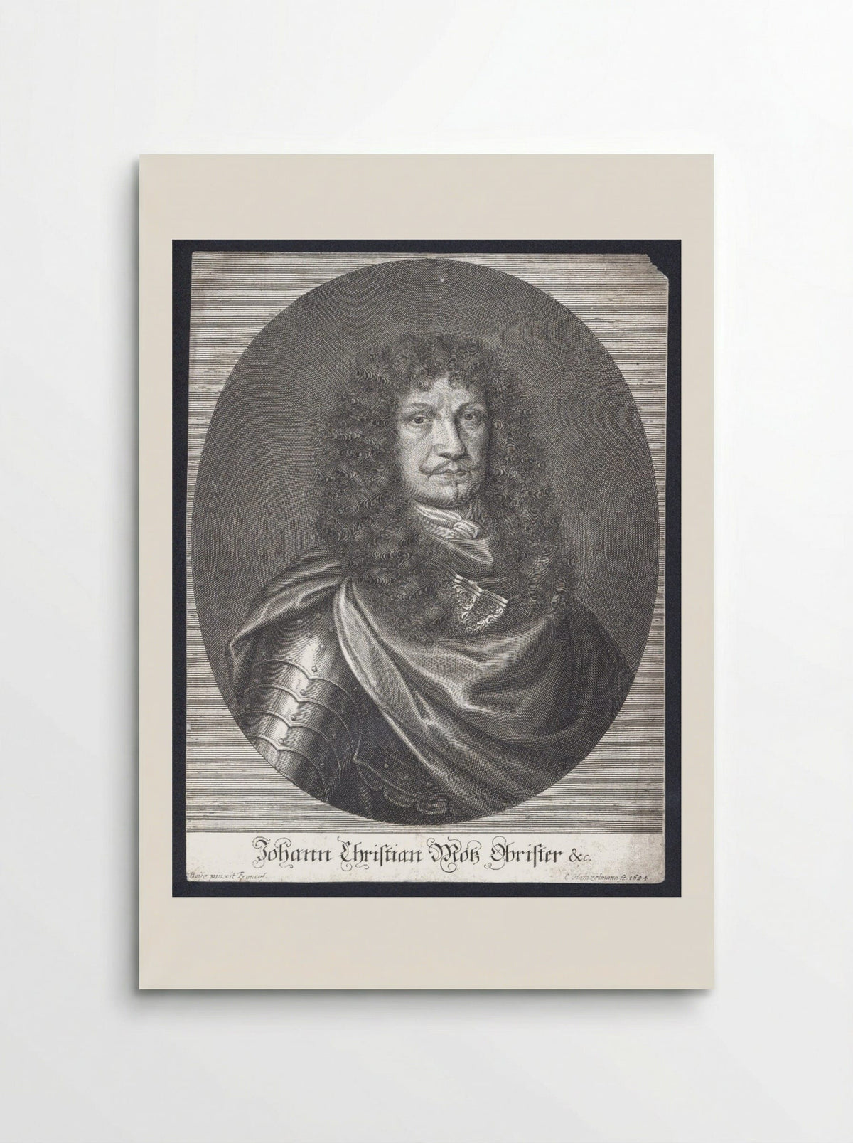 Portrait of Johann Christian Motz - Elias Hainzelmann - Poster