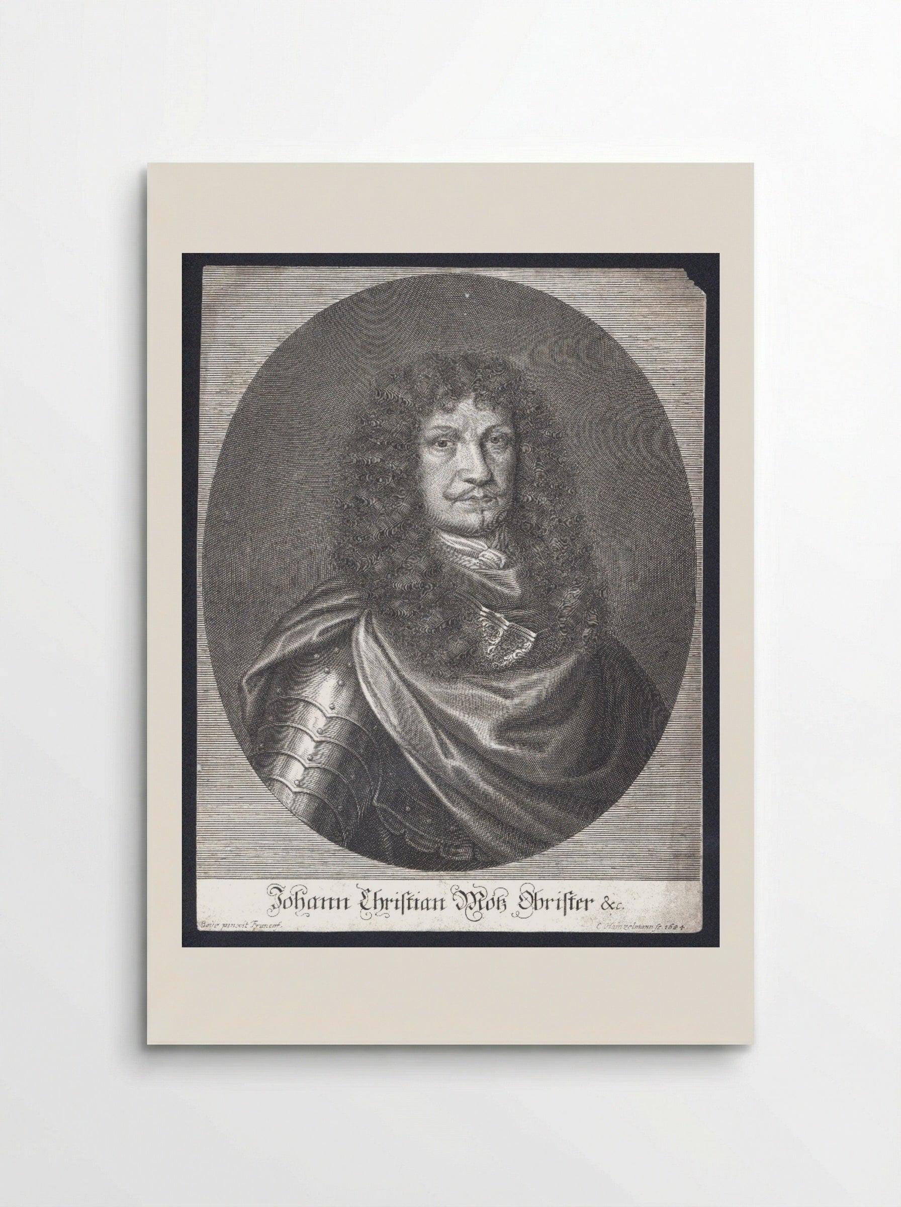 Portrait of Johann Christian Motz - Elias Hainzelmann - Poster