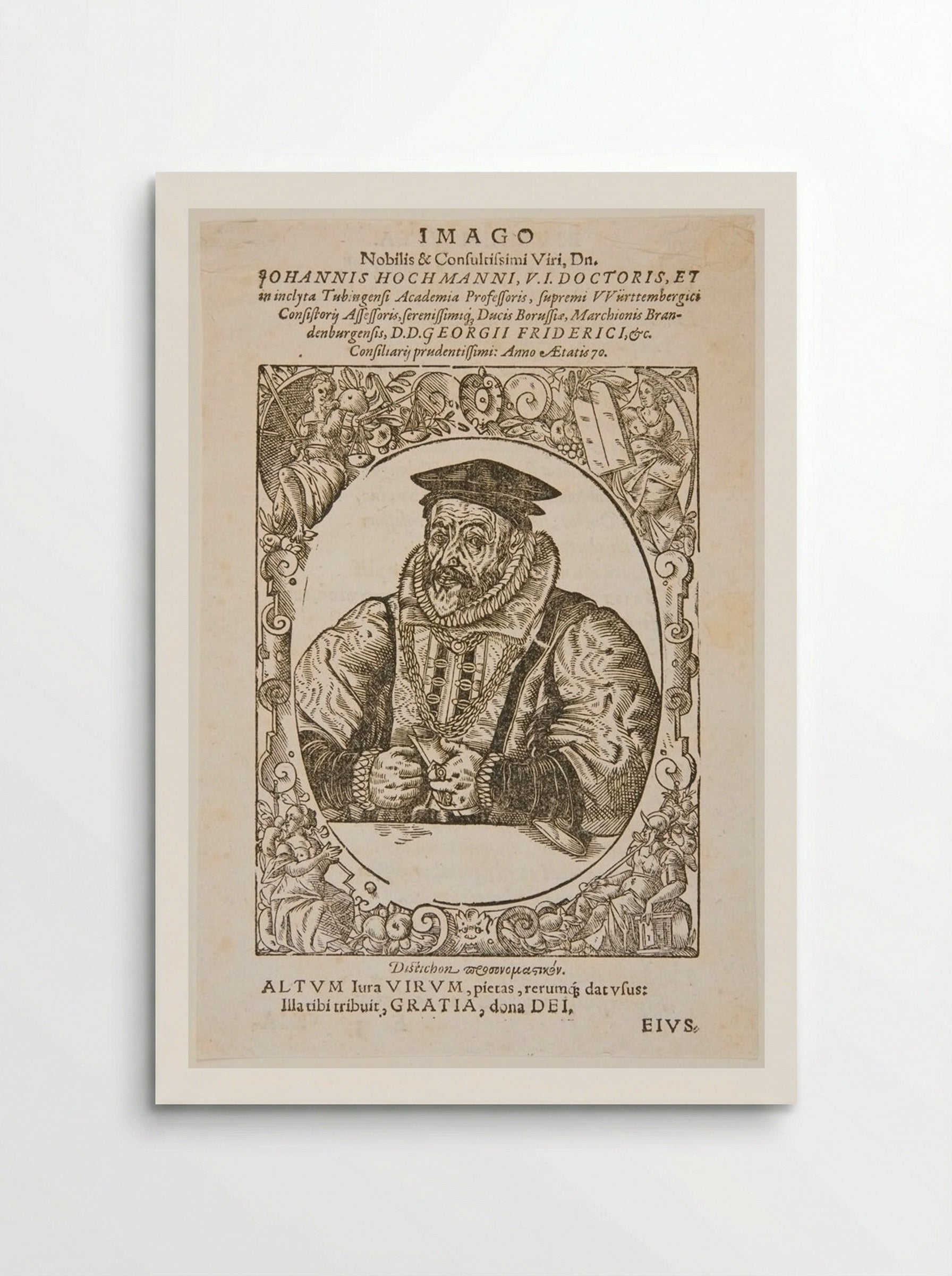 Portrait of Johann Hochmann - Jacob Lederlein - Poster