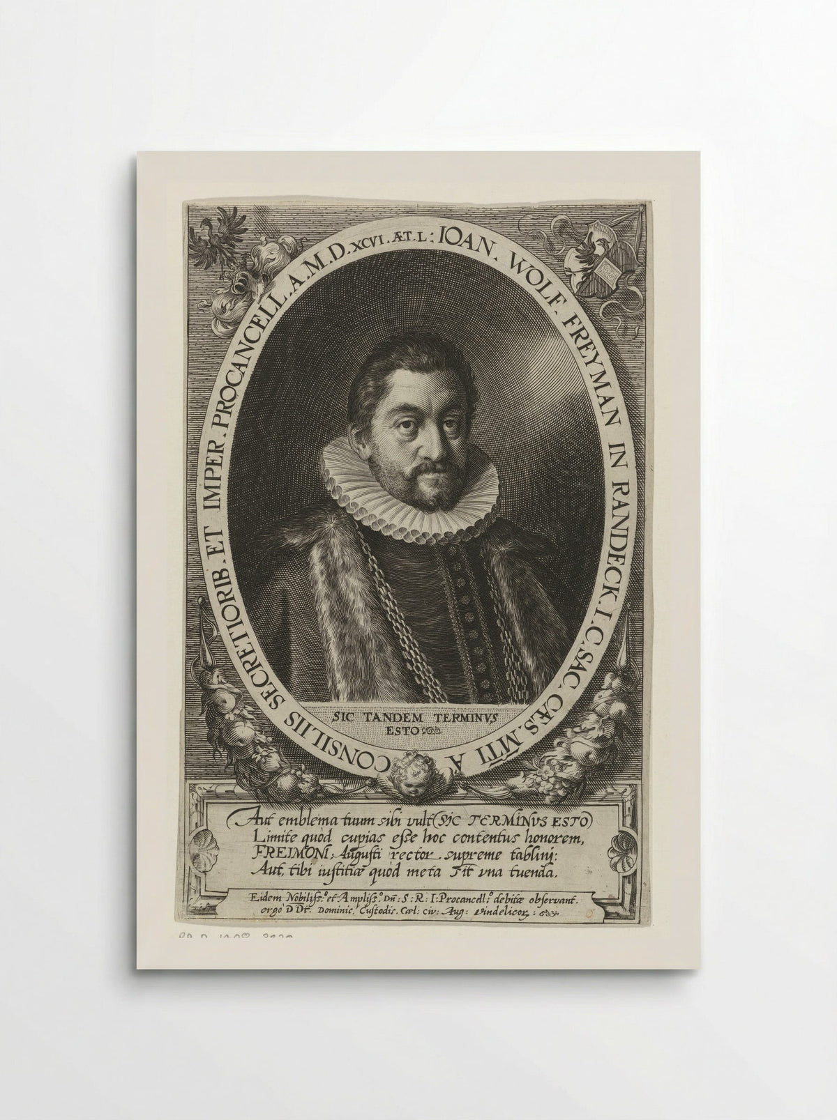 Portrait of Johann Wolfgang Freymann - Dominicus Custos - Poster