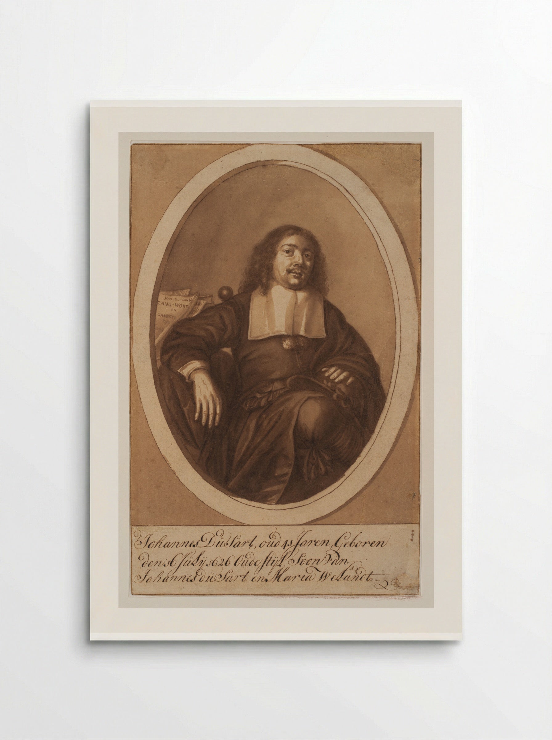 Portrait of Johannes Dusart - Cornelis Dusart - Poster