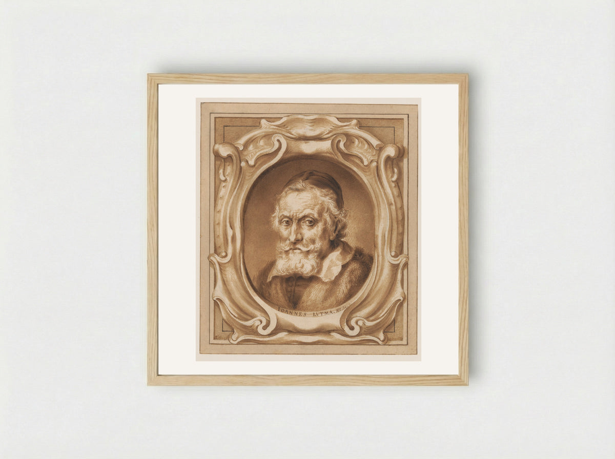 Portrait of Johannes Lutma - Abraham Lutma - Framed Print Wood